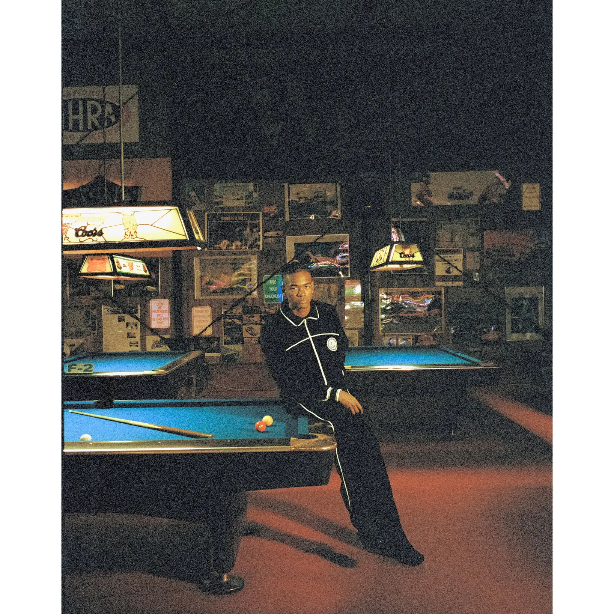 LASTMAN LM TRACK JACKET/VELOUR / BLACK