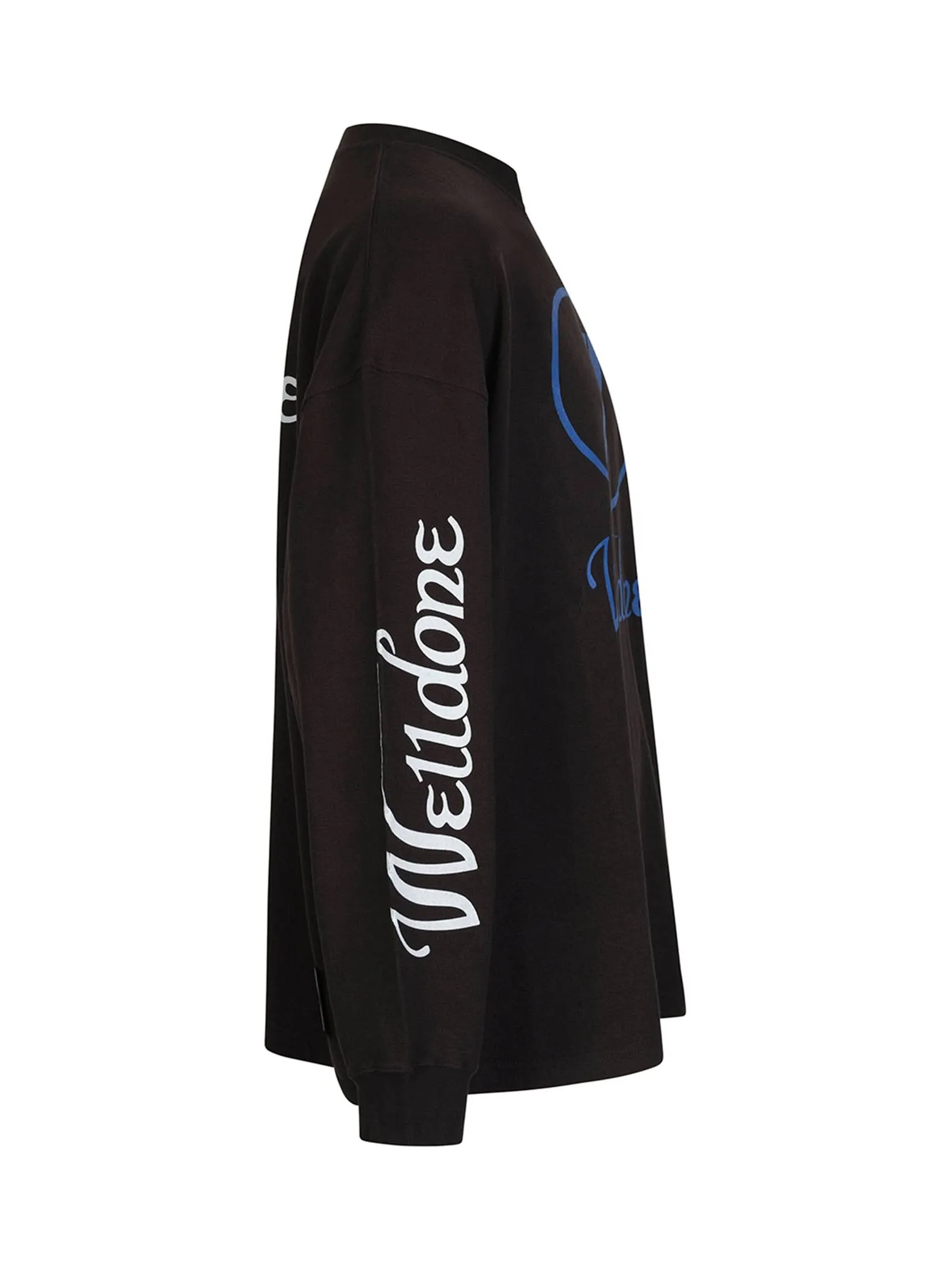 Logo Oversizes Sweatshirt in Black