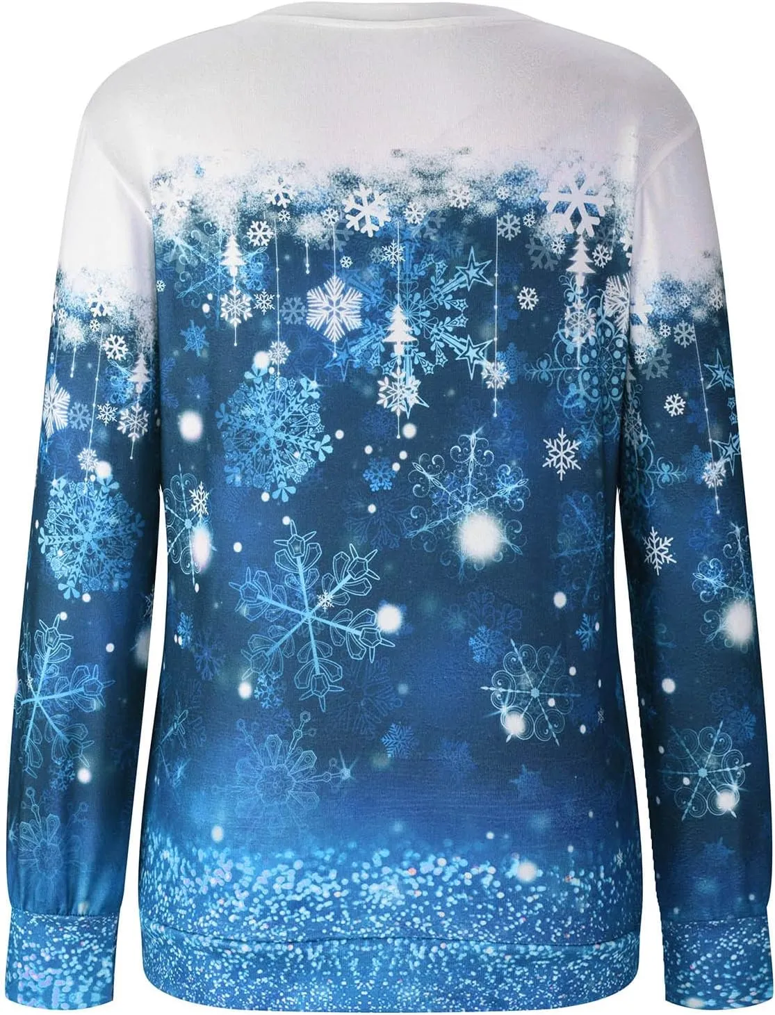 maisdgop Ugly Christmas Sweater Women Pretty Printed Crewneck Blouse Winter Holiday Sweatshirts Casual Long Sleeve Pullover