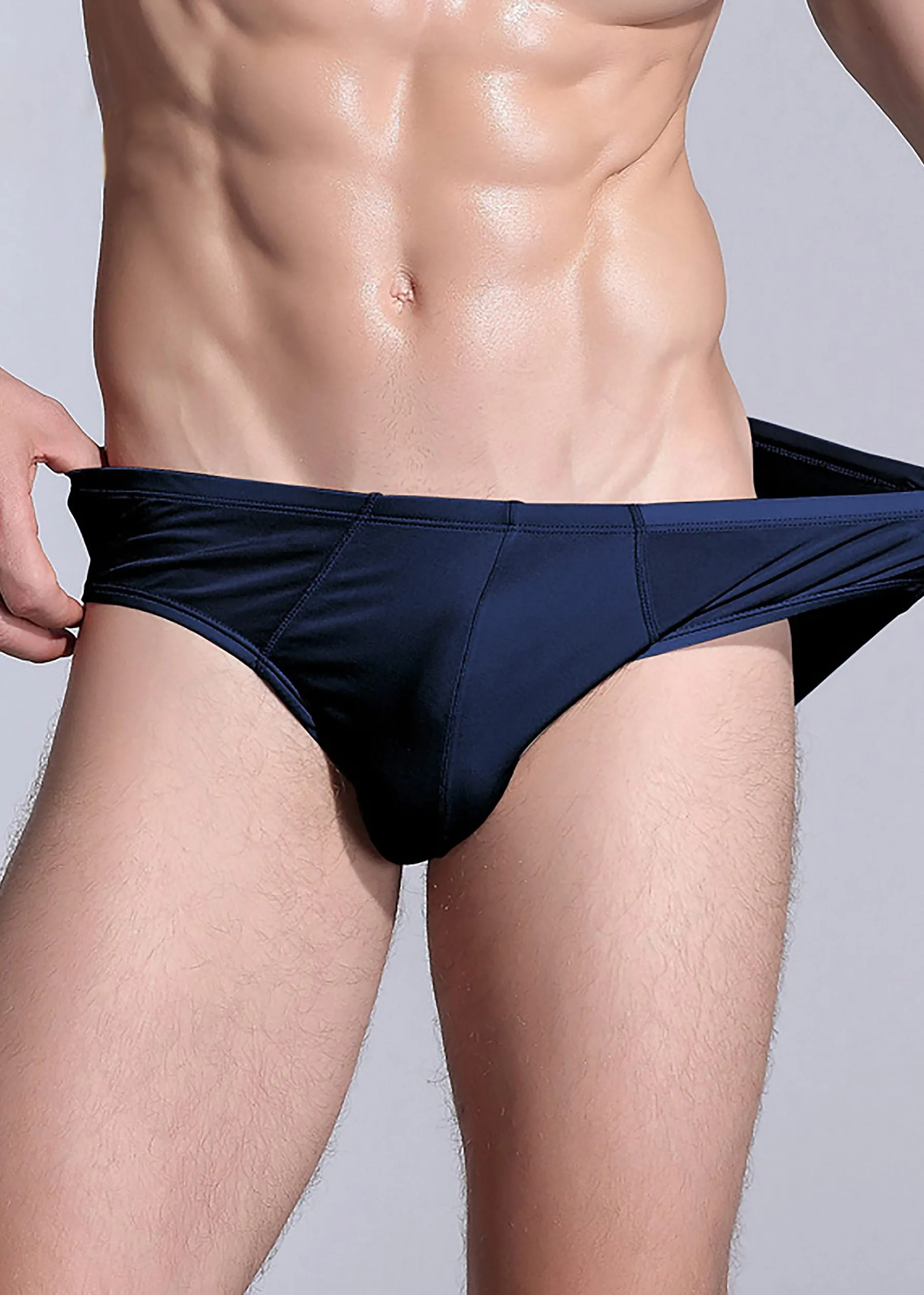 Men Briefs Breathable Silk Triangle Boxer