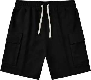 Men Shorts Casual Slim-Fit Elastic Beach Shorts Gym Basketball Lightweight Classic Regular Comfort Activewear Pants