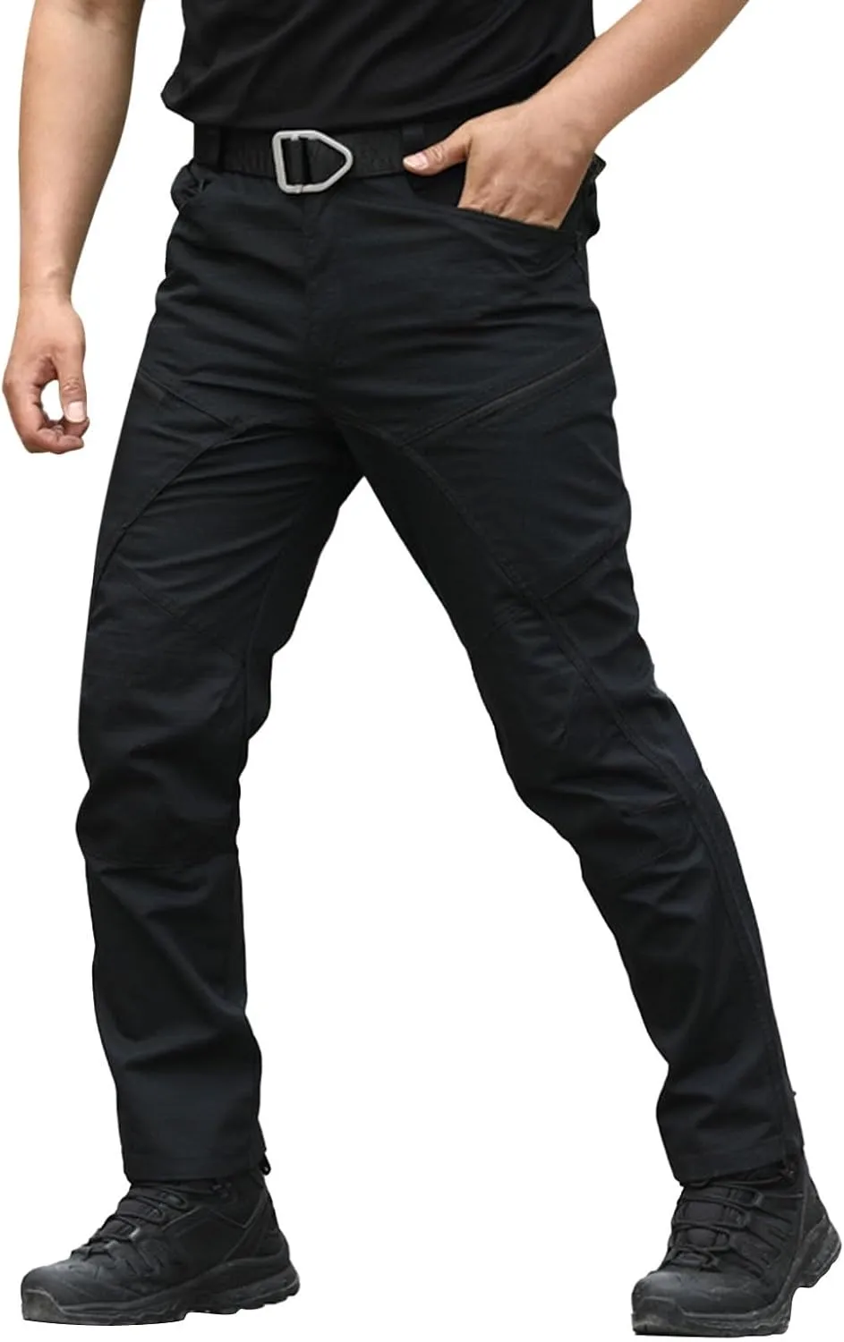 Mens Casual Joggers Pant 2024 Drawstring Chino Cargo Pants Hiking Outdoor Twill Track Jogging Sweatpants Pants