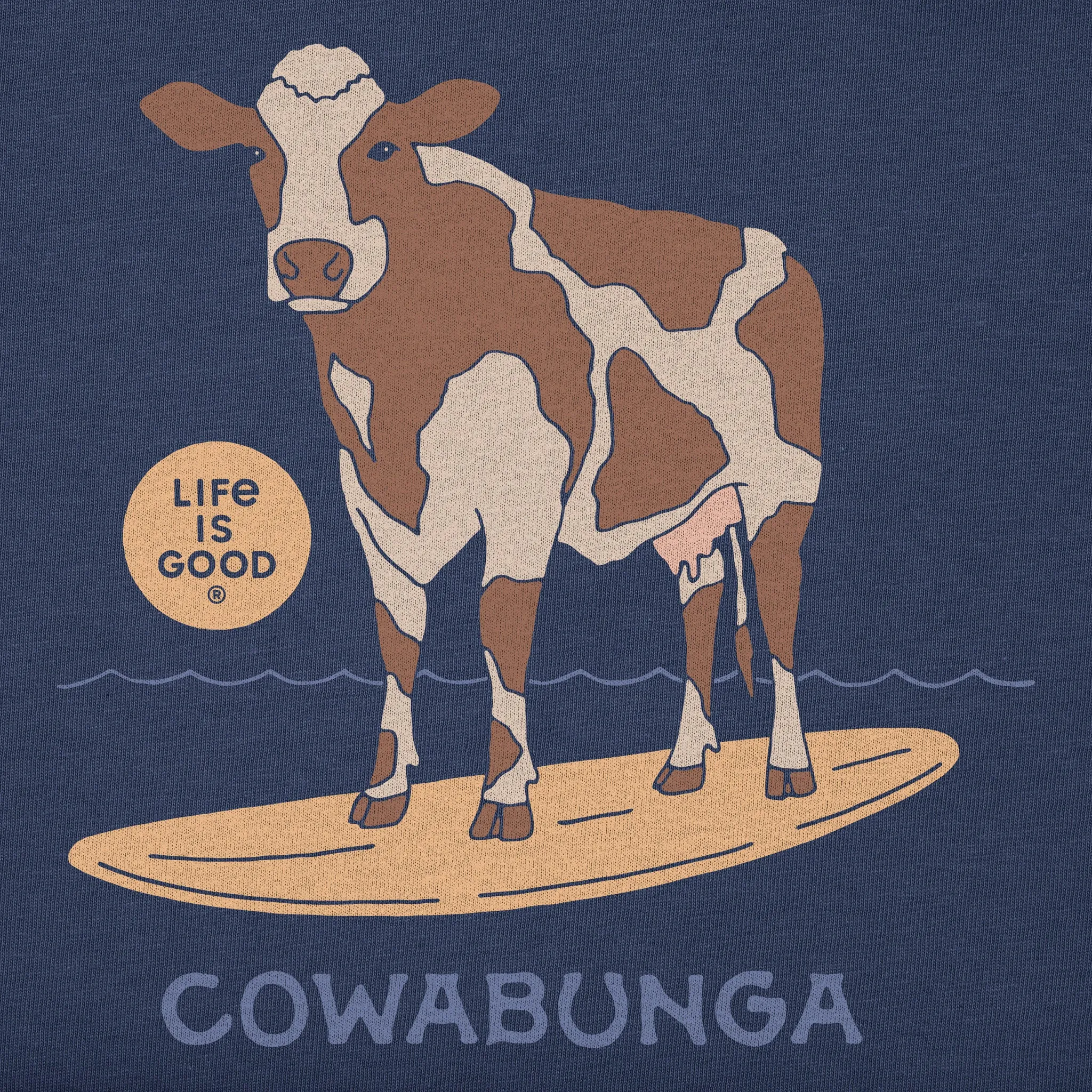 Men's Cowabunga Short Sleeve Crusher Tee