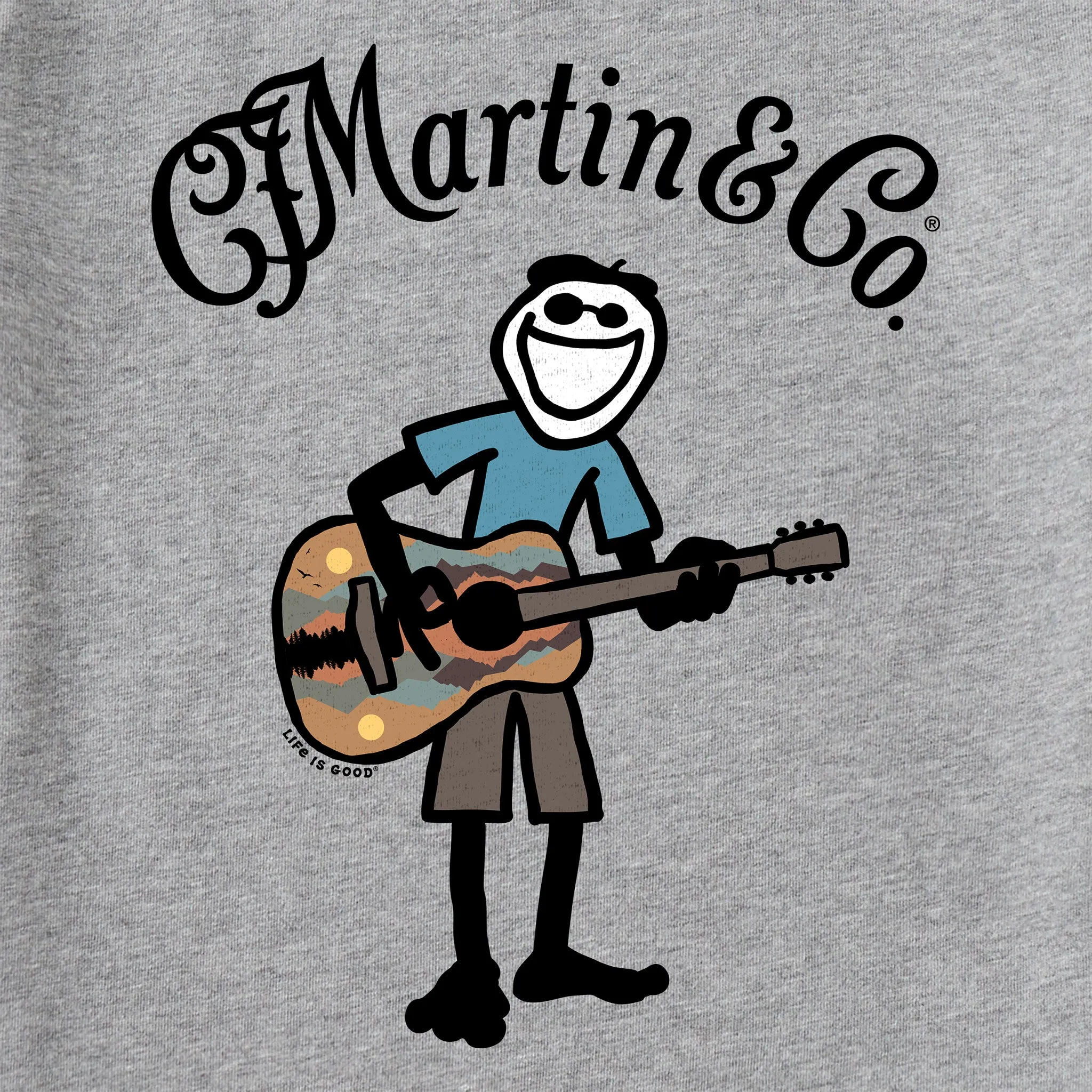 Men's Martin & Co. Jake Guitar Short Sleeve Crusher Tee