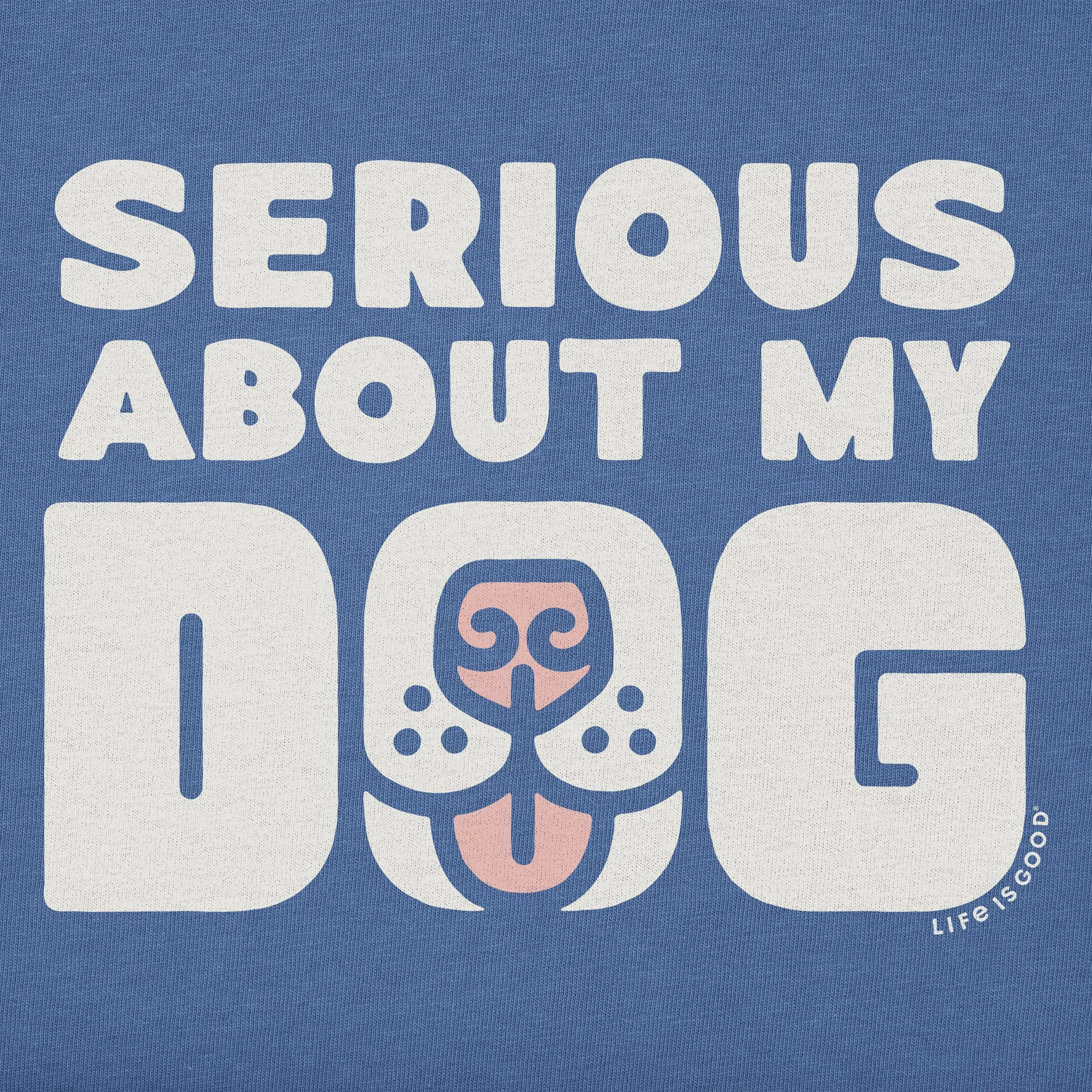 Men's Serious About My Dog Long Sleeve Crusher Tee