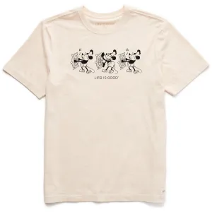 Men's Steamboat Willie at the Helm Short Sleeve Crusher Tee