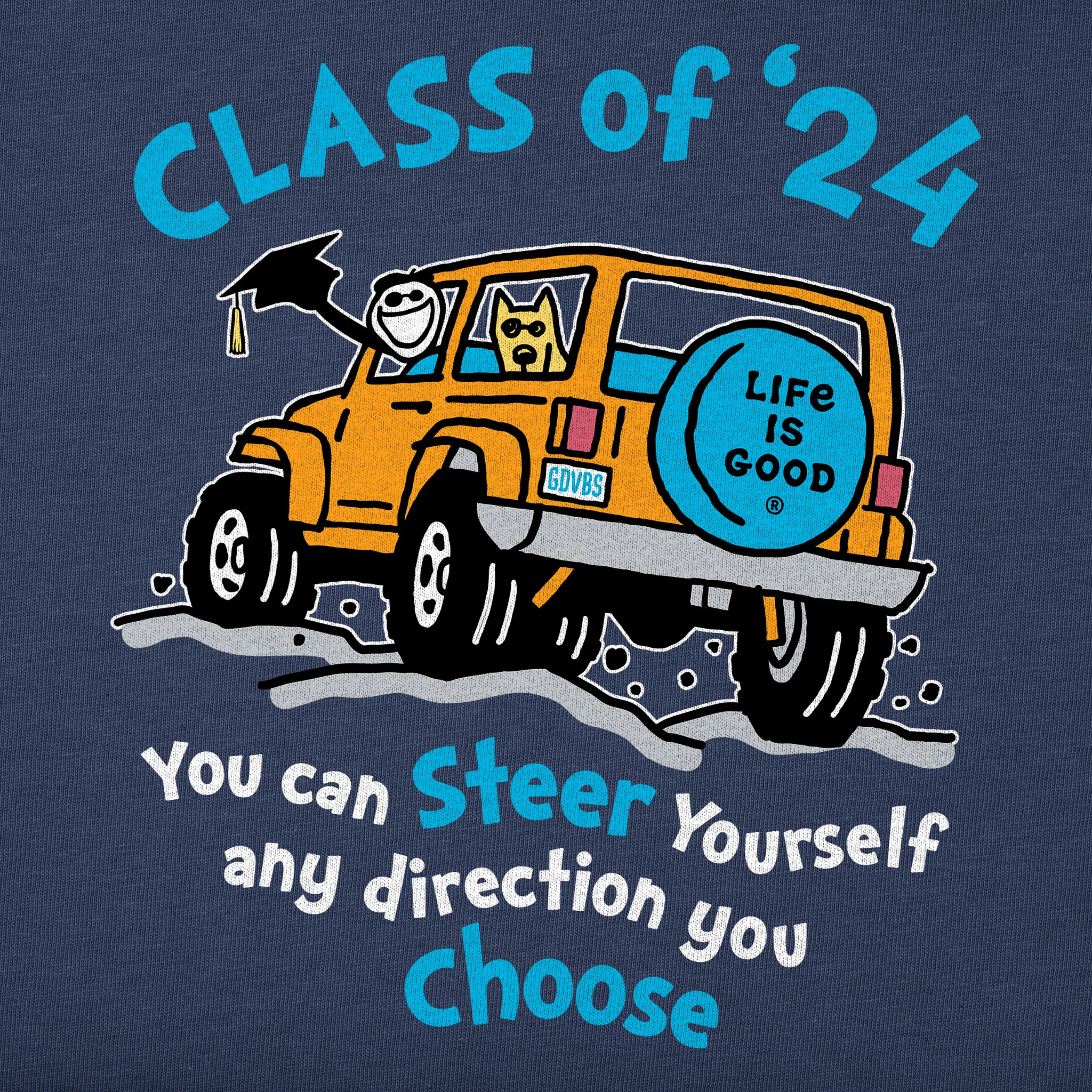 Men's Steer Yourself ATV Class of 2024 Short Sleeve Crusher Tee
