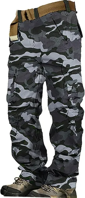 Military Tactical Pants for Men Straight Leg Army Combat Camo Multi Pockets Cargo Pants Camouflage Hunting Work Pants