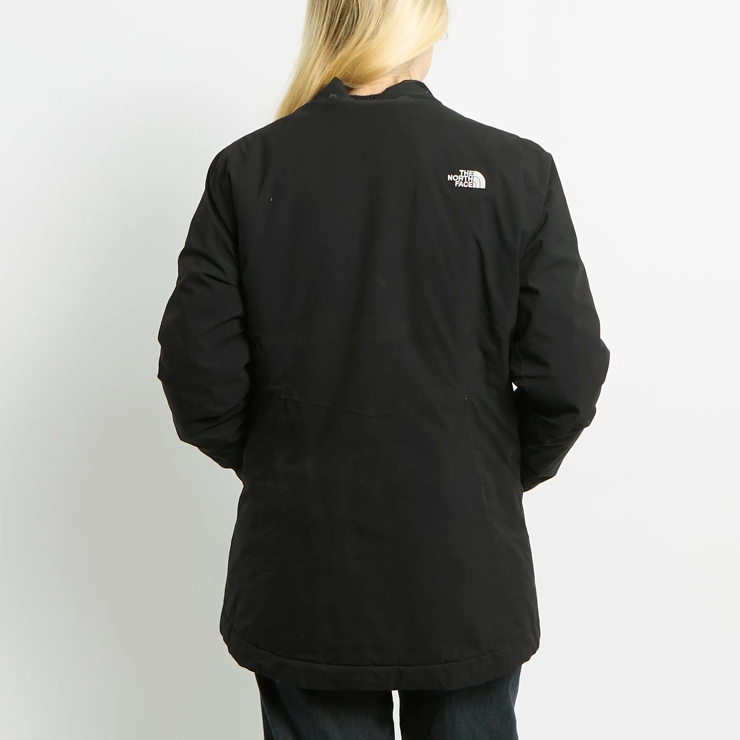 North Face Lightweight Puffer Coat With Fleece Lining - L