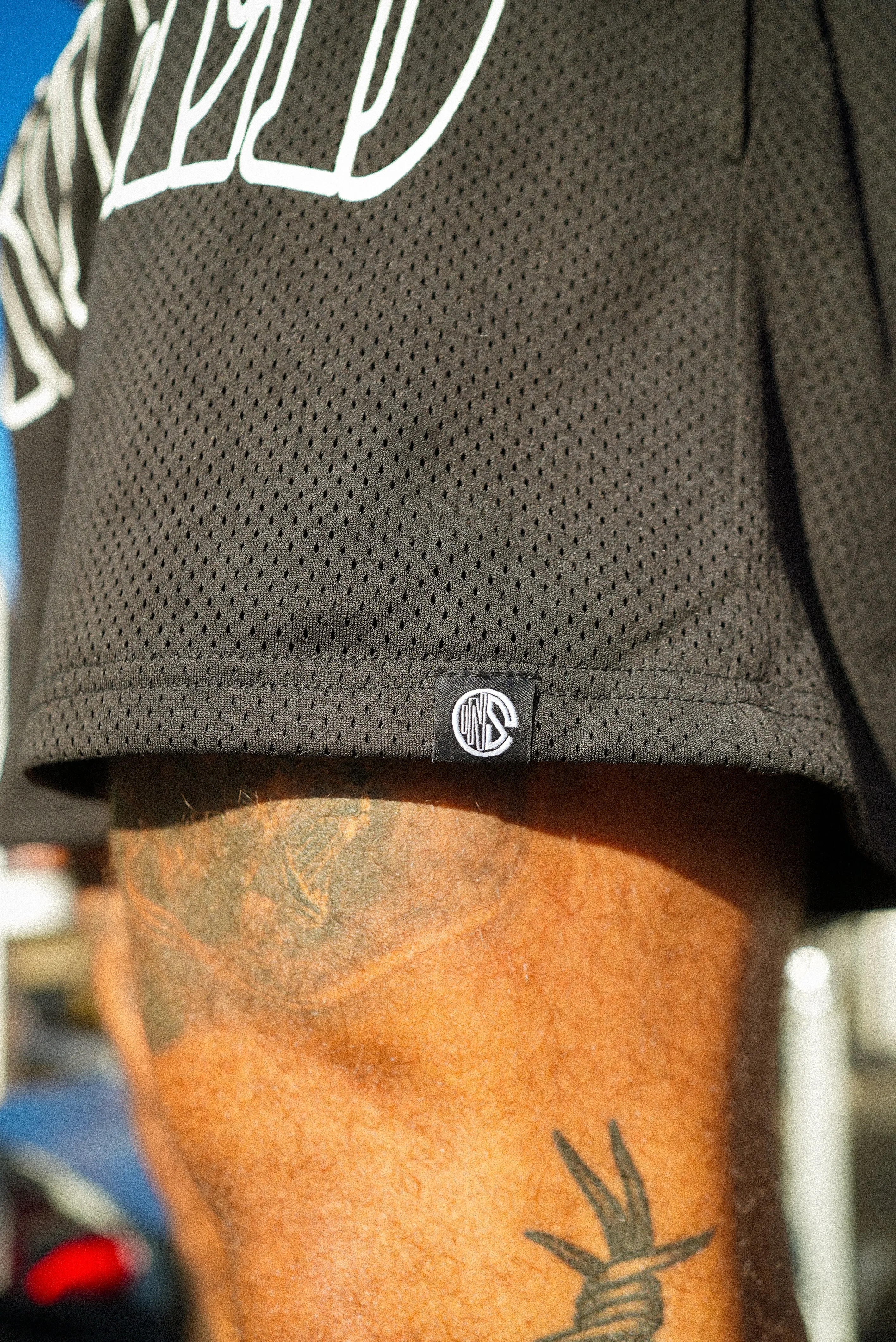 Onyx Black Mesh 3.5" Seam Shorts