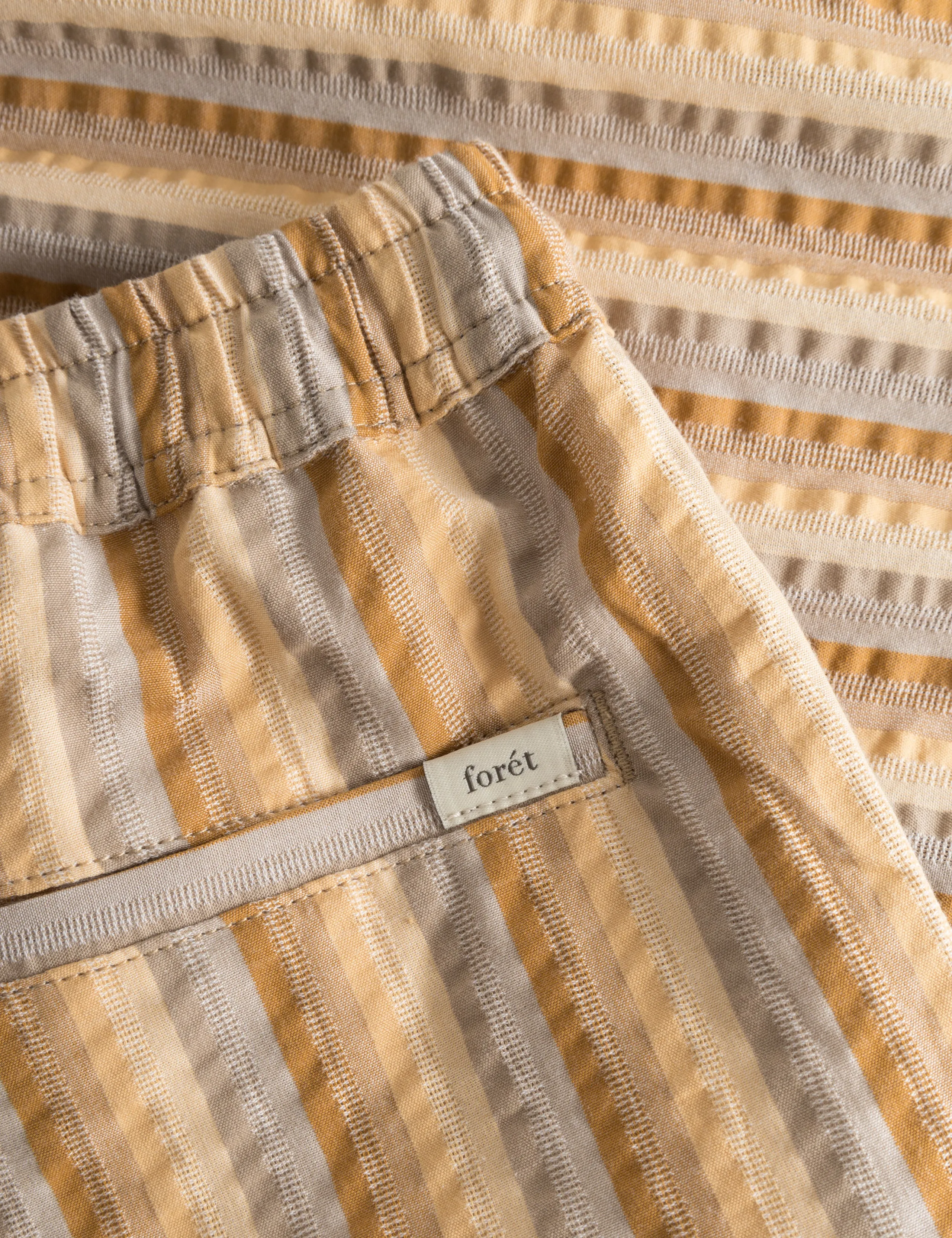 OTTER SEERSSUCKER SHORTS - RUBBER STRIPE