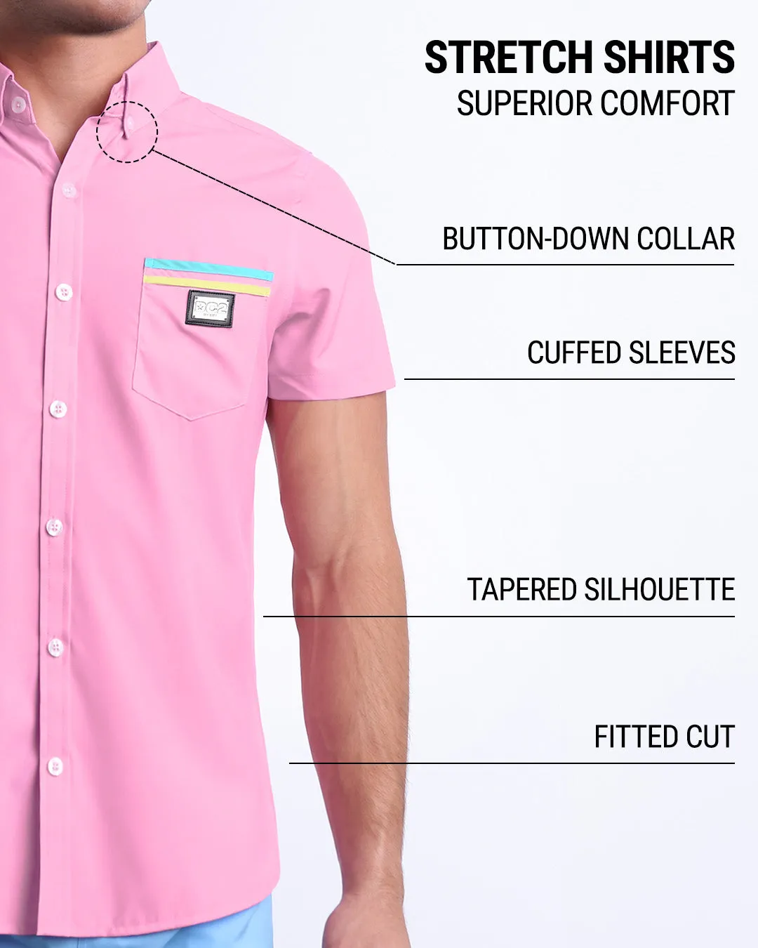 PADAM PINK - Stretch Shirt