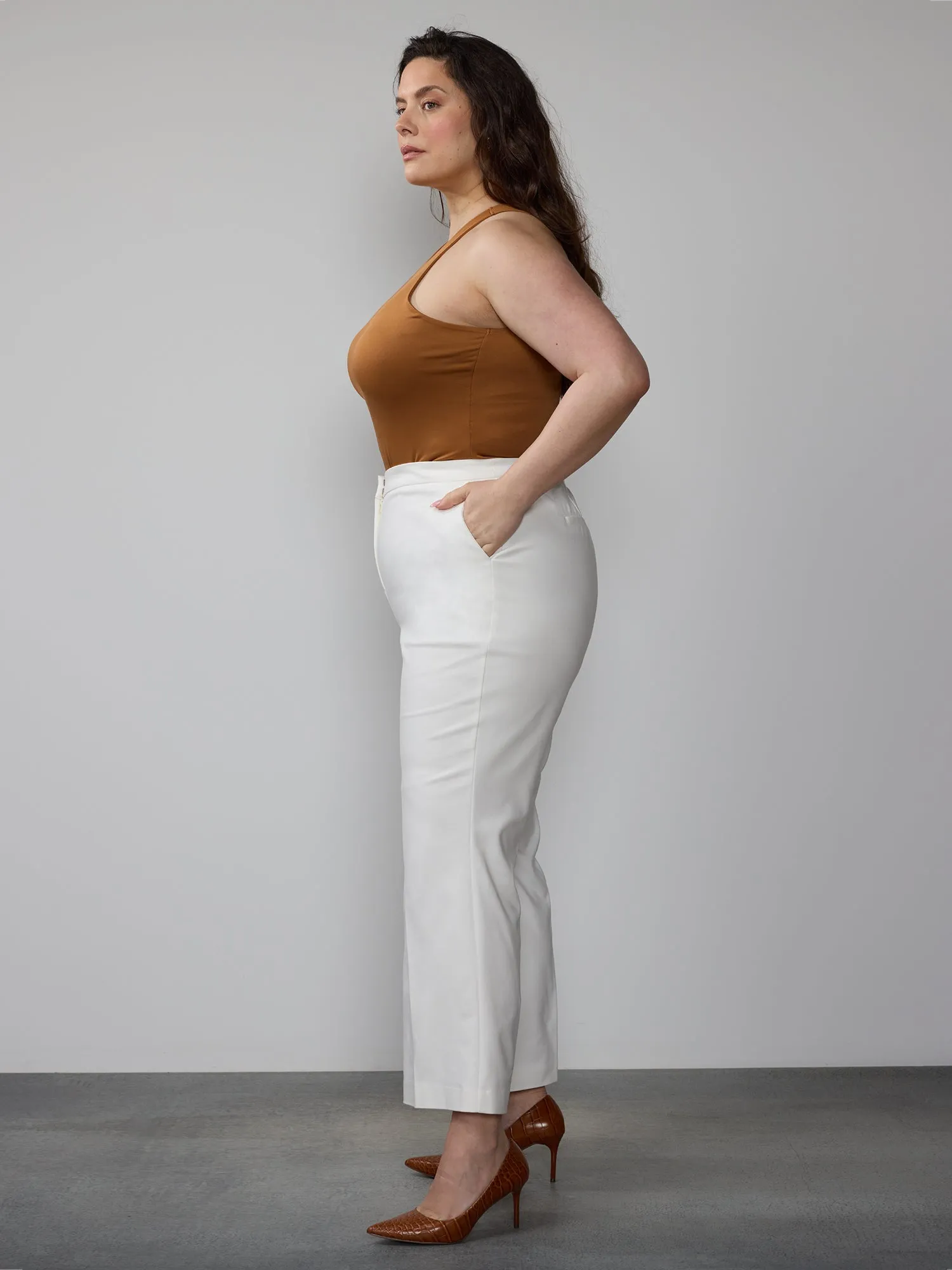 Plus Essential High Rise Bootcut Pant