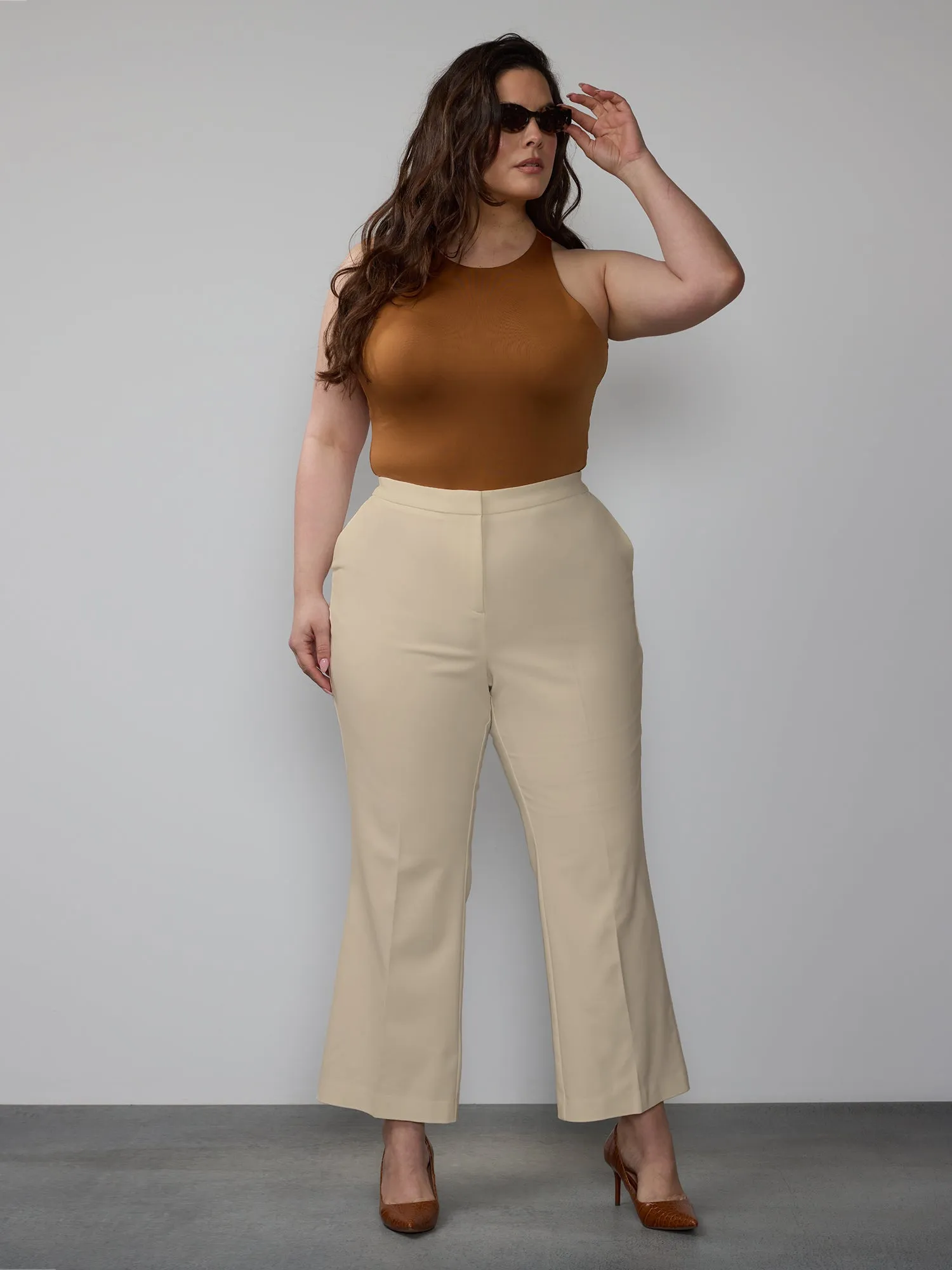 Plus Essential High Rise Bootcut Pant