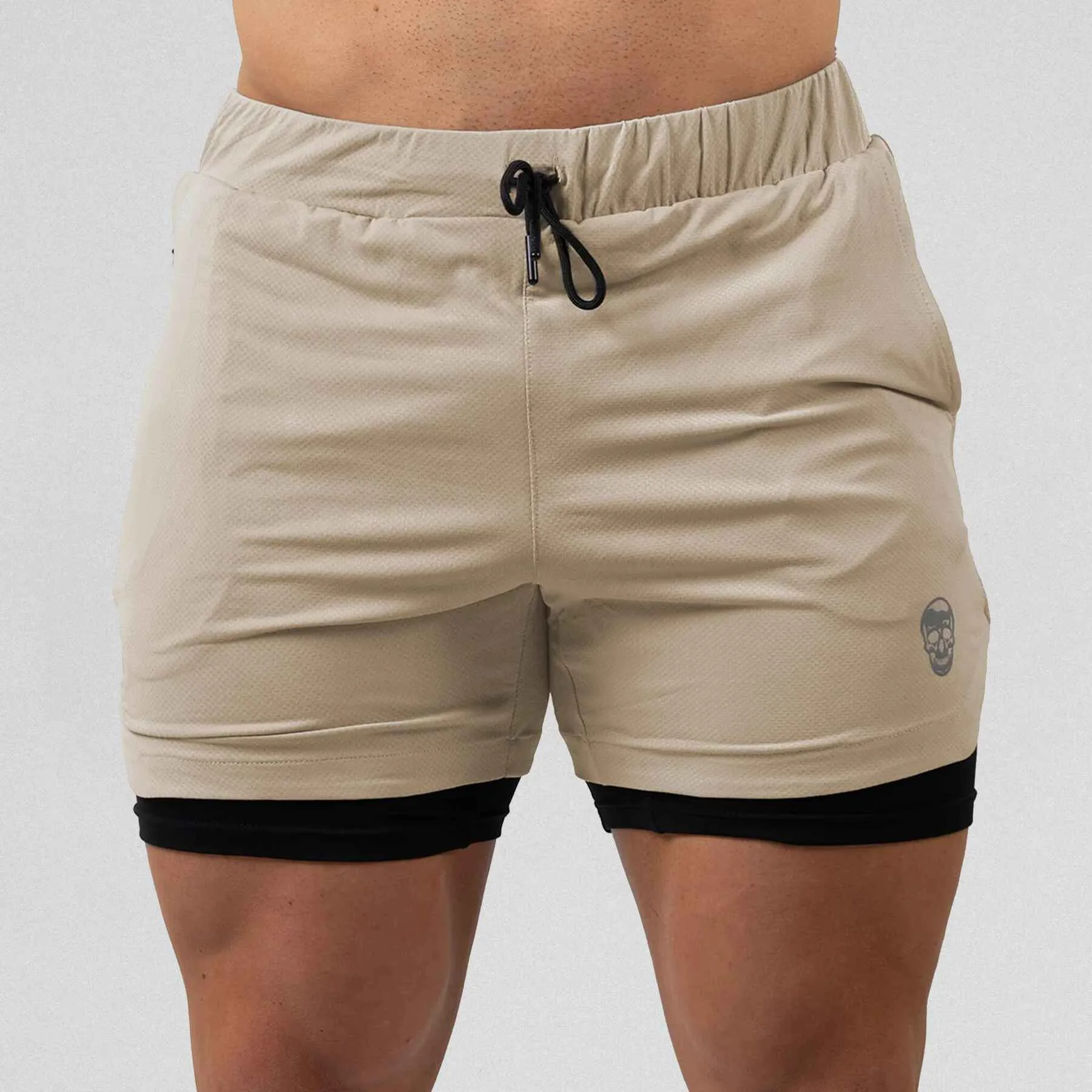 React Training Shorts - Tan