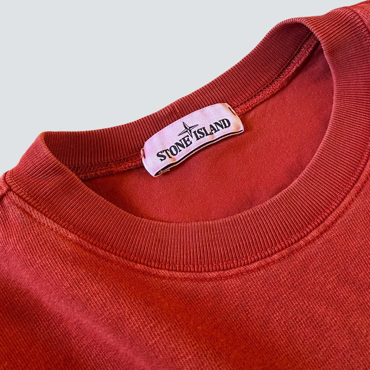Red stone island crewneck  (L)