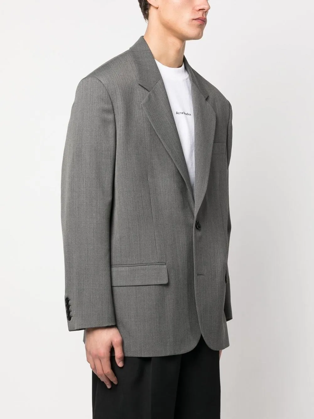 Relaxed fit suit jacket