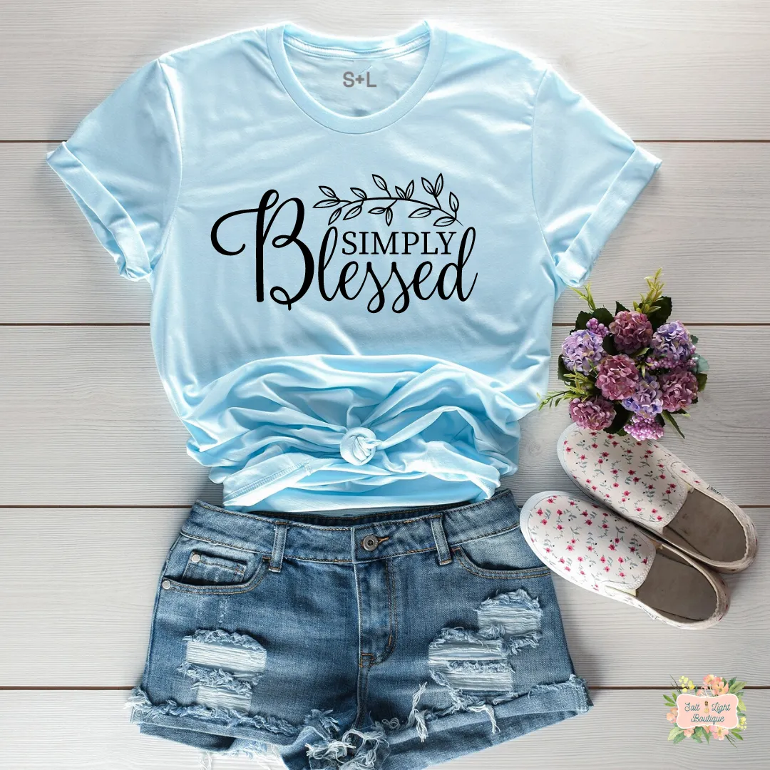 SIMPLY BLESSED SHORT SLEEVE WOMEN'S T-SHIRT | UNISEX CUT