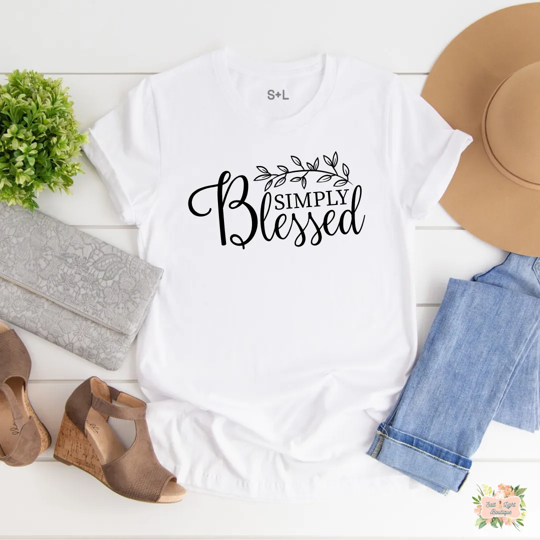 SIMPLY BLESSED SHORT SLEEVE WOMEN'S T-SHIRT | UNISEX CUT