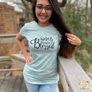 SIMPLY BLESSED SHORT SLEEVE WOMEN'S T-SHIRT | UNISEX CUT