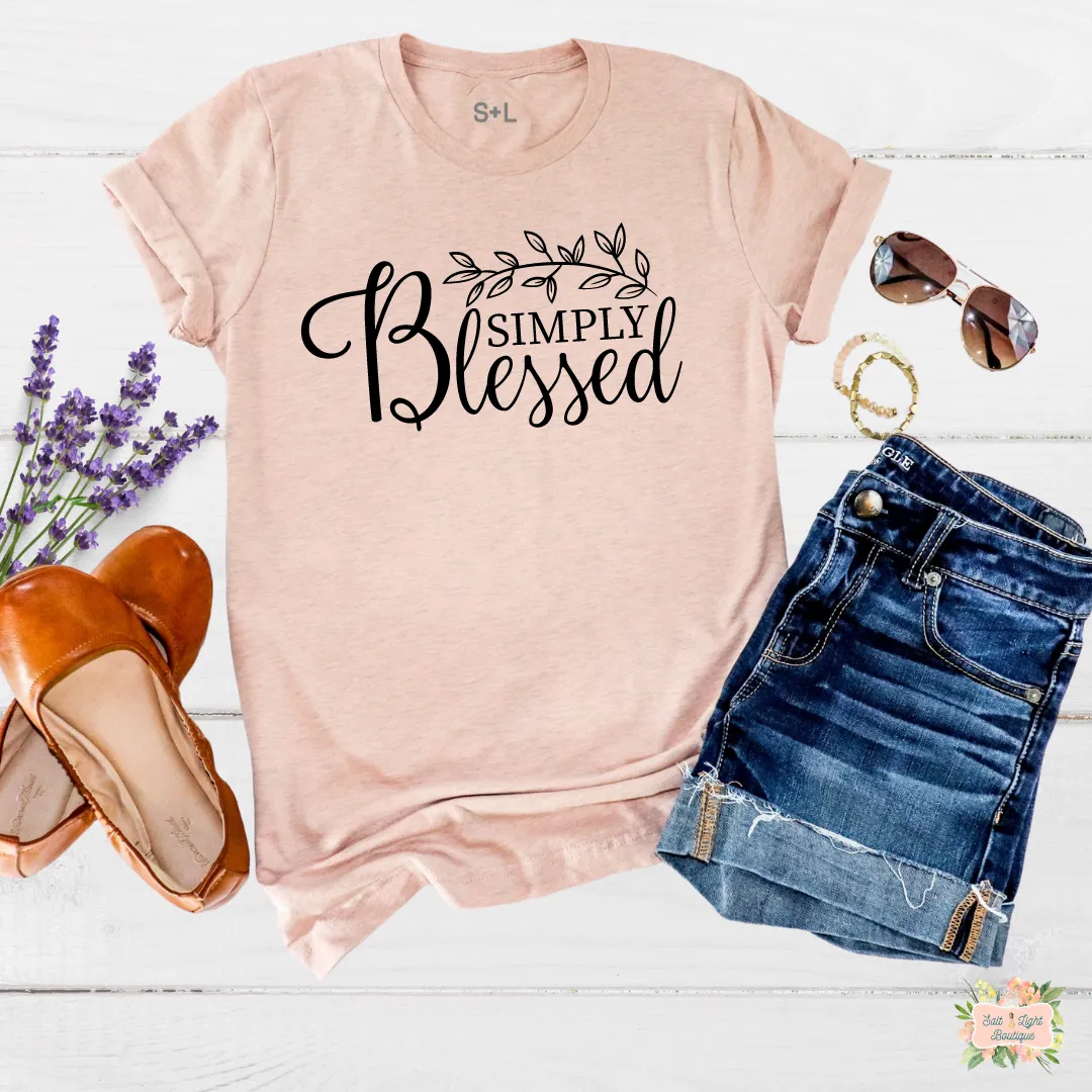 SIMPLY BLESSED SHORT SLEEVE WOMEN'S T-SHIRT | UNISEX CUT