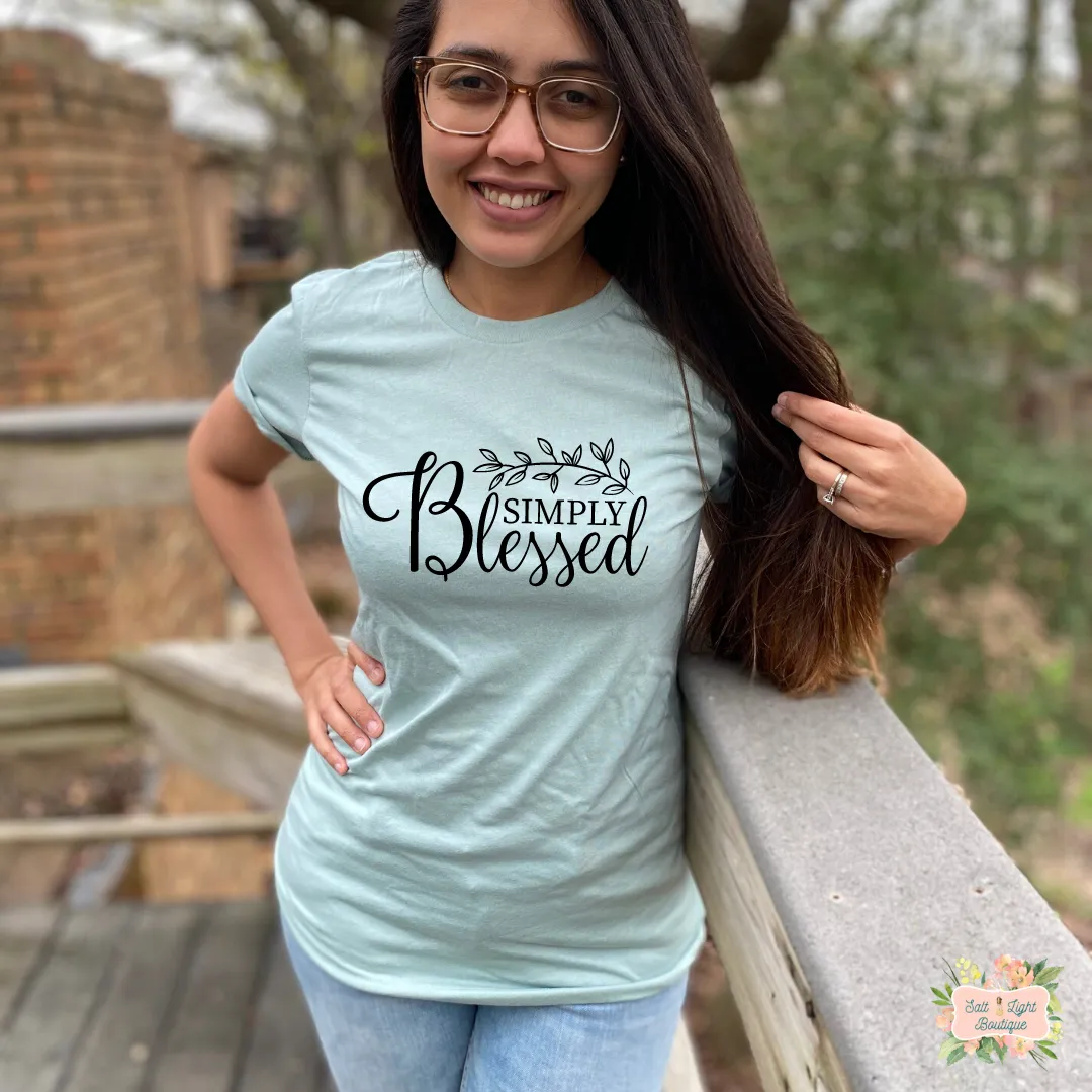 SIMPLY BLESSED SHORT SLEEVE WOMEN'S T-SHIRT | UNISEX CUT