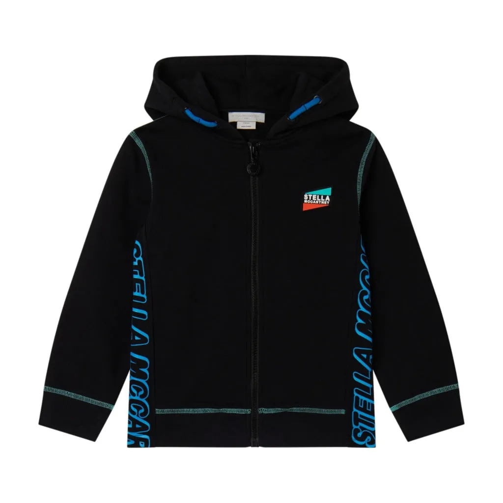 Stella McCartney Kids Logo Print Contrast Stitch Jacket