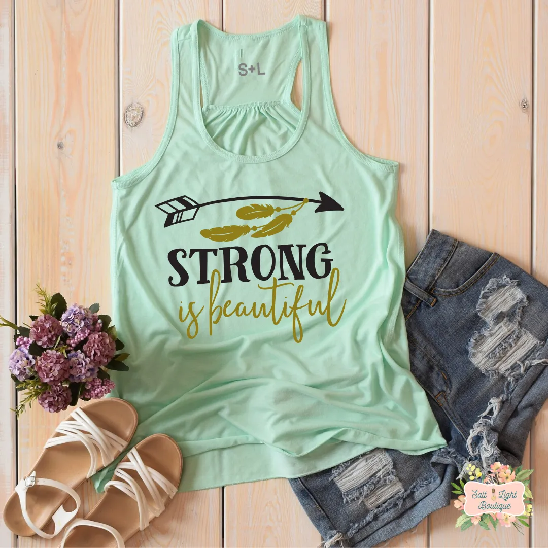 STRONG IS BEAUTIFUL | WOMEN'S RACERBACK TANK