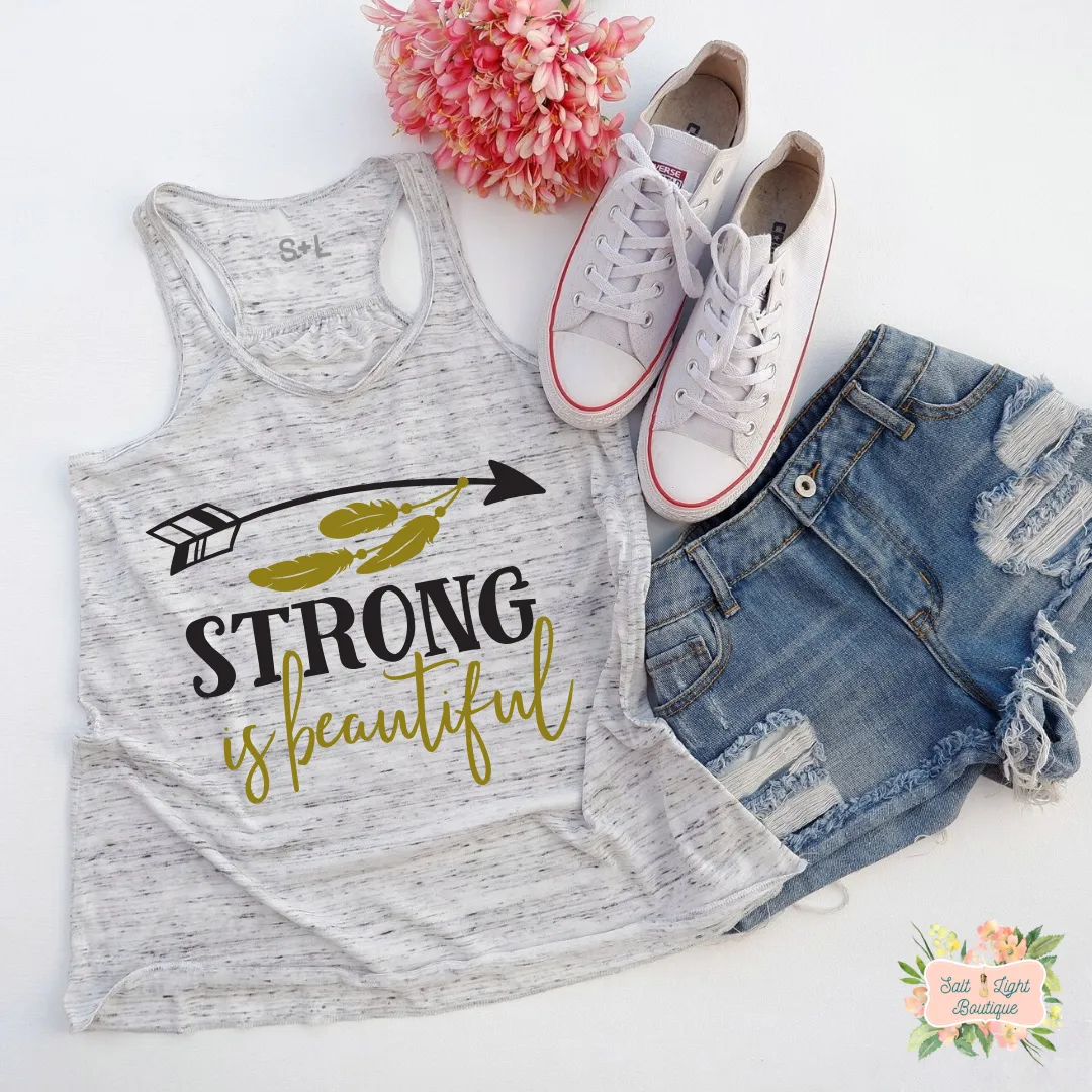 STRONG IS BEAUTIFUL | WOMEN'S RACERBACK TANK