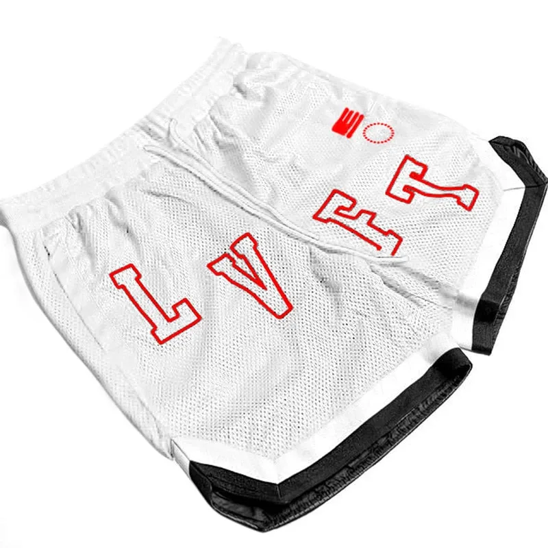 Summer Mesh Breathable Basketball Fitness Running Shorts Men Sports Jogging Quick Dry Mens Gym Short Pants