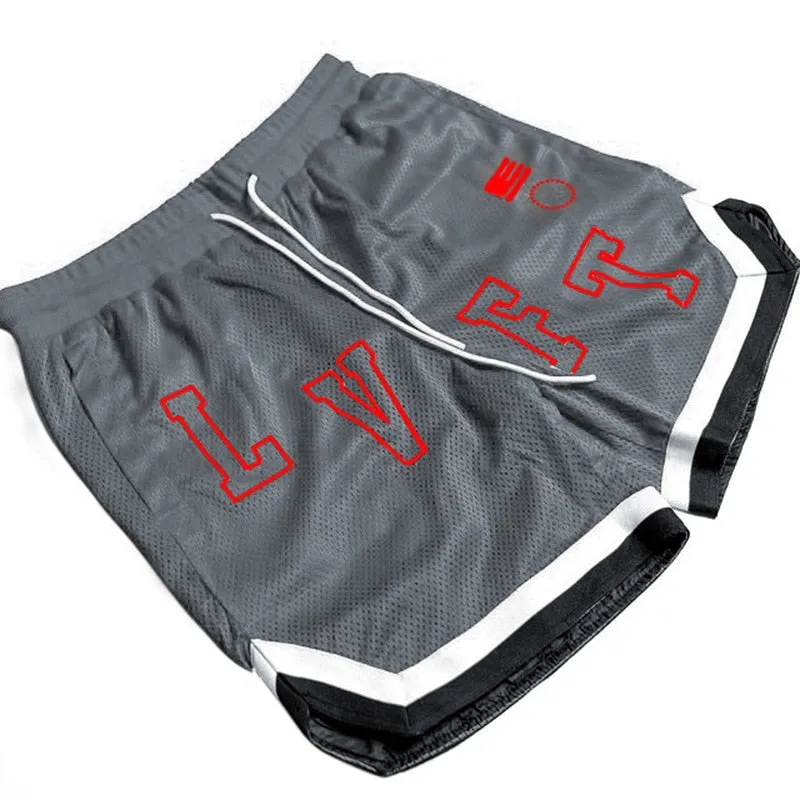 Summer Mesh Breathable Basketball Fitness Running Shorts Men Sports Jogging Quick Dry Mens Gym Short Pants
