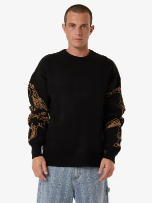 THRILLS Power Trip Crew Knit - BLACK