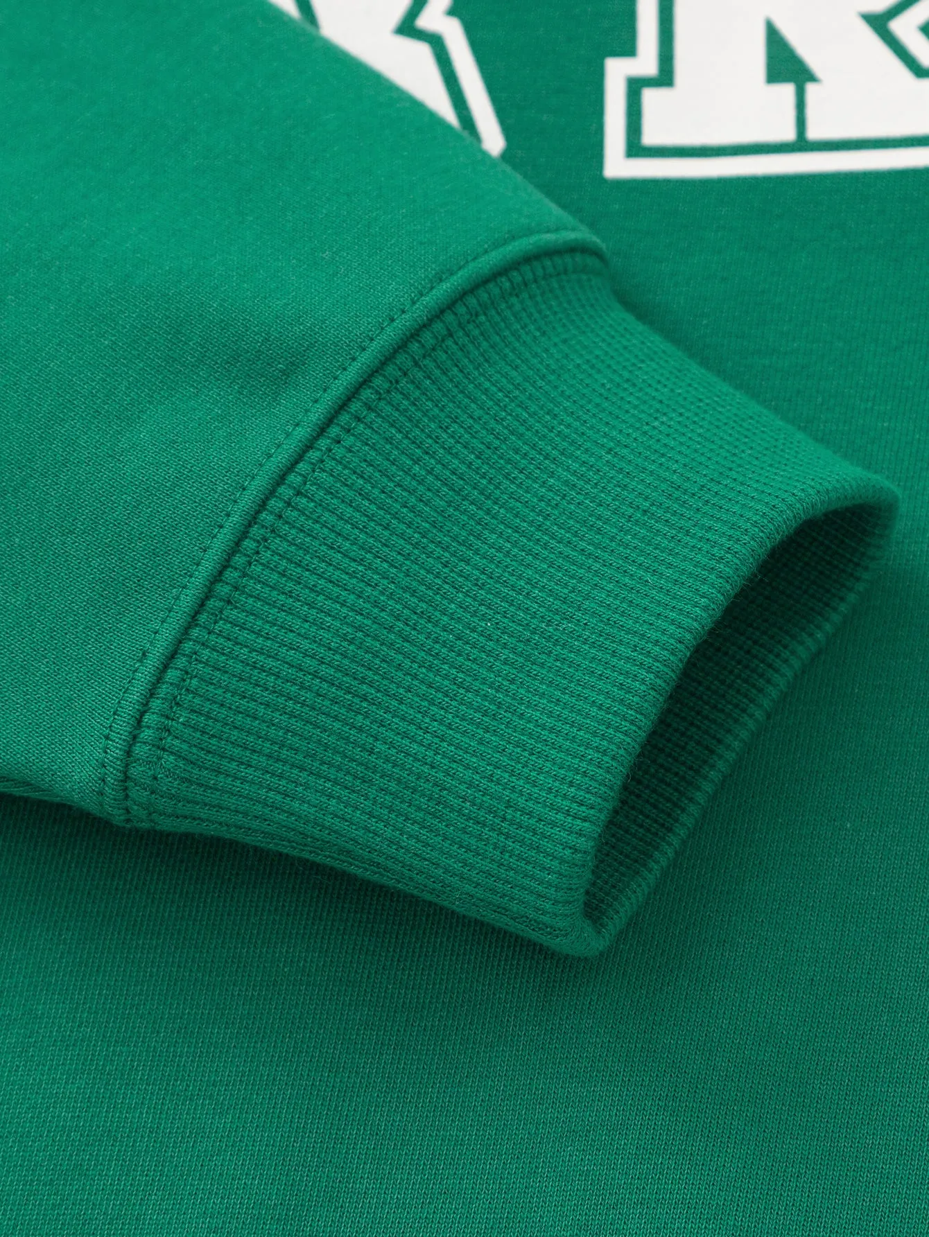 Unisex Daily Life Medium Green Letter Hoody