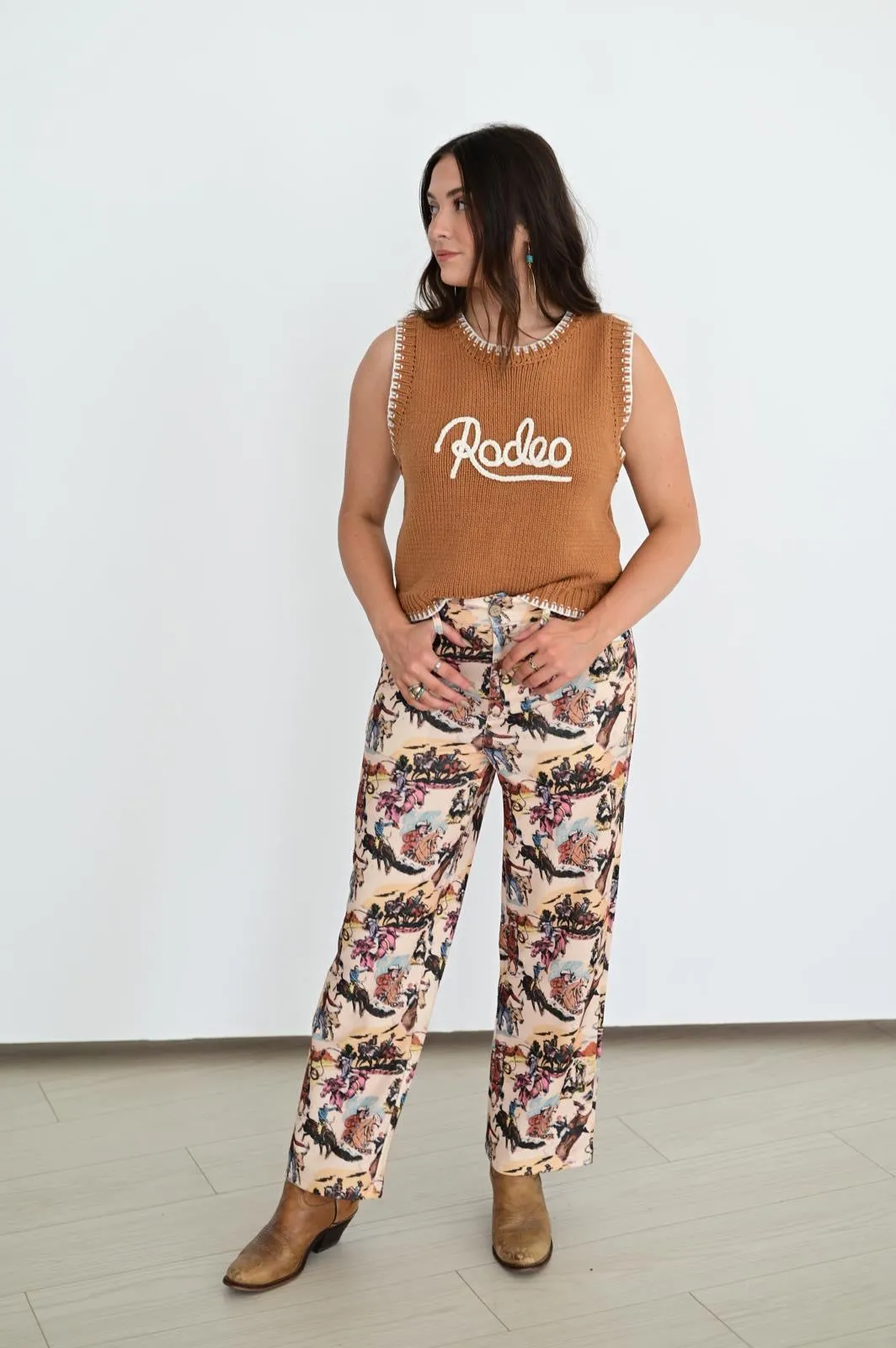 Vintage Cowboy Capri Pant