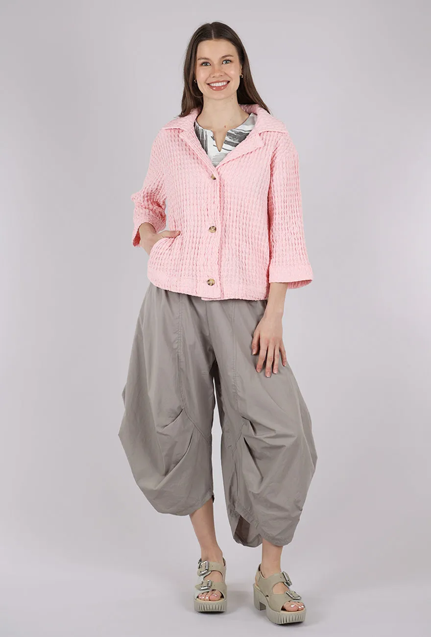Waffle Swing Jacket, Pink Flamingo