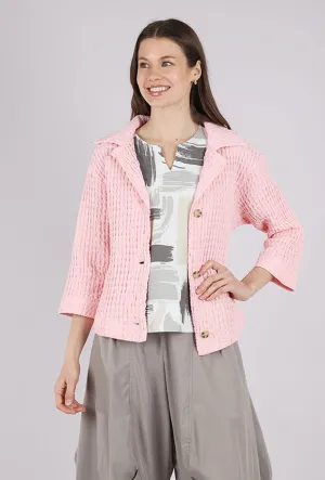 Waffle Swing Jacket, Pink Flamingo
