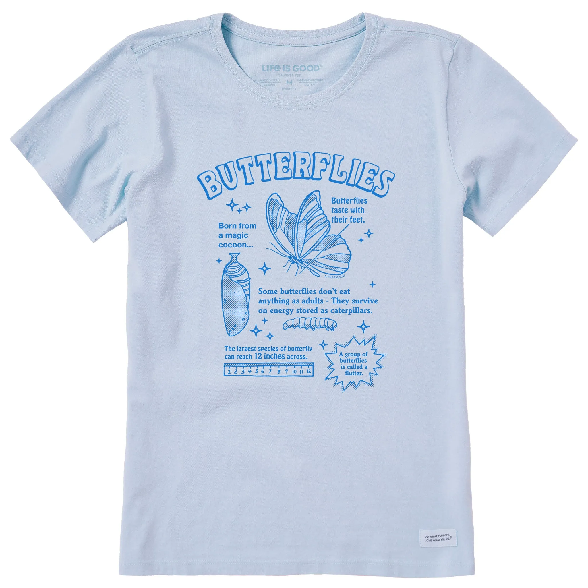 Women's Butterflies are Amazing Short Sleeve Crusher Tee