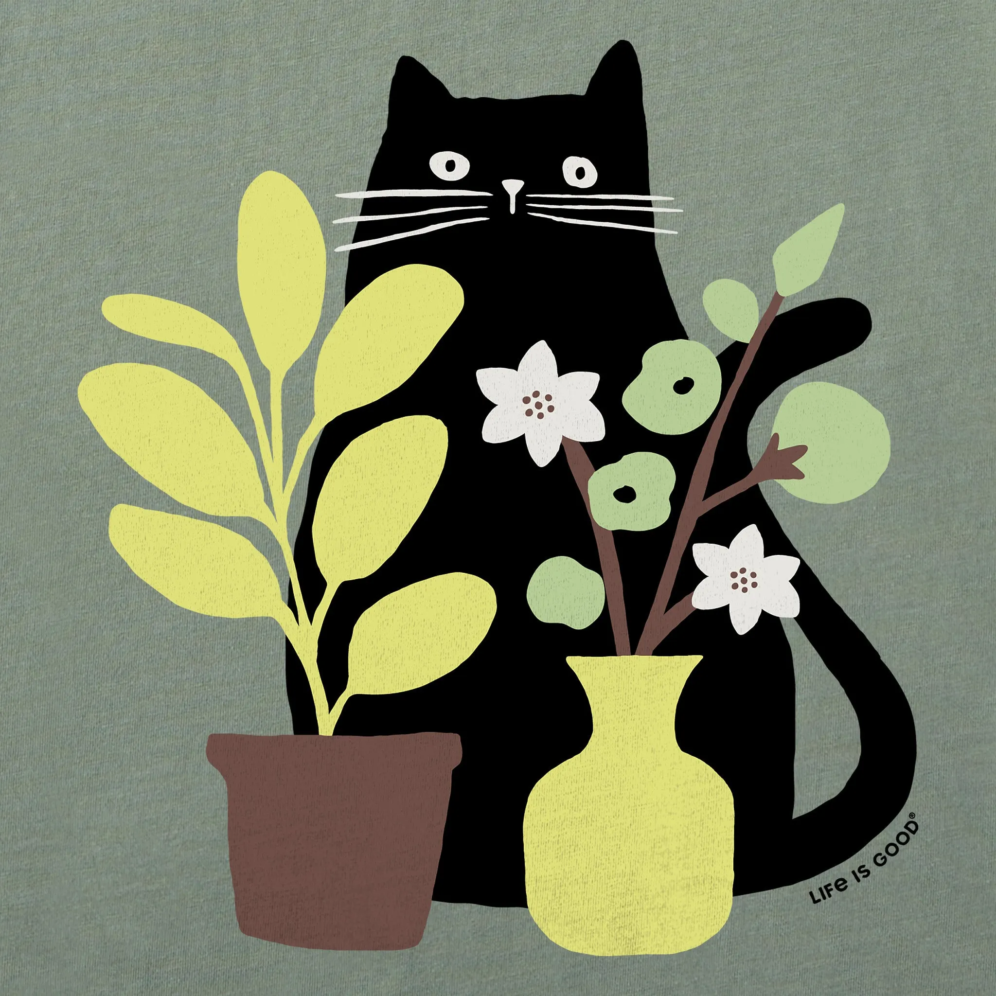 Women's Can you see the Cat? Short Sleeve Crusher Tee