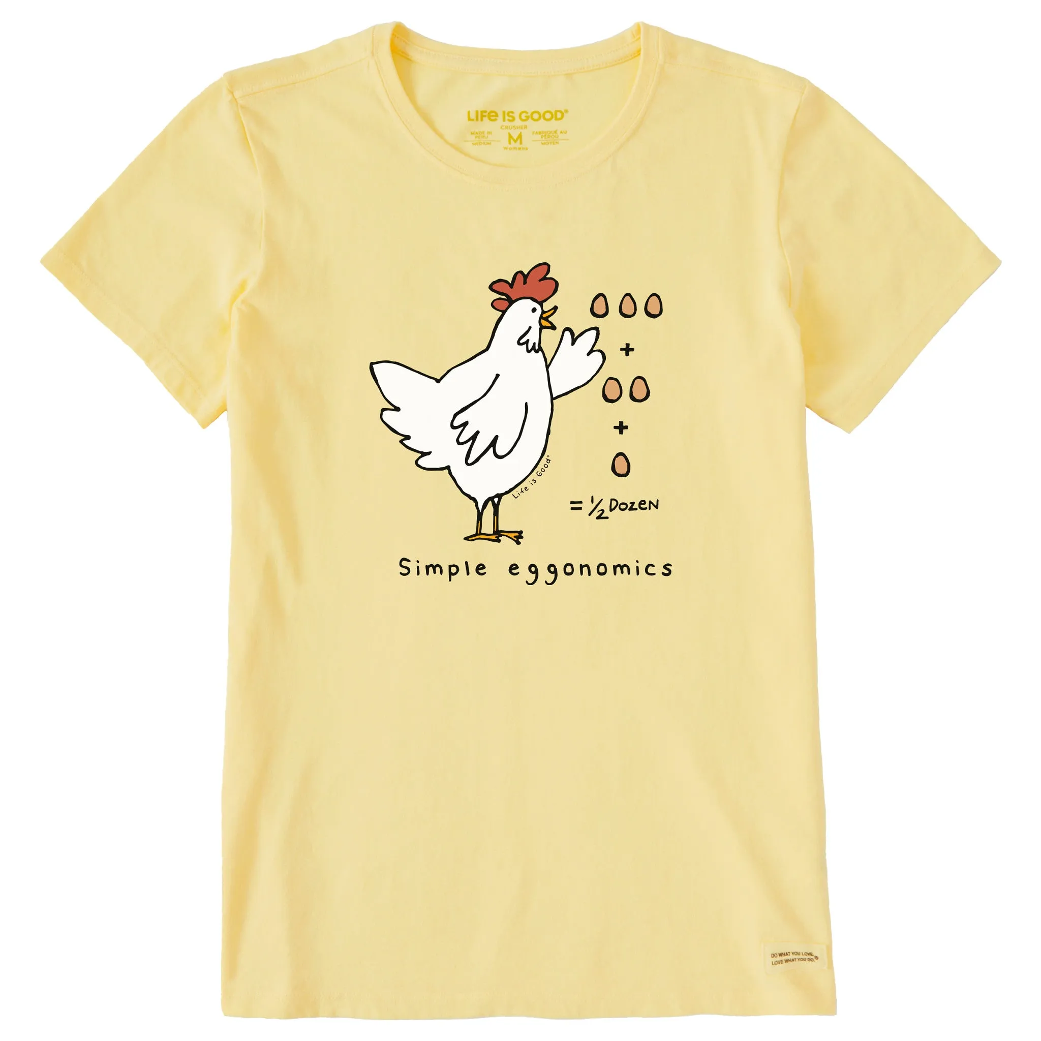 Women's Chicken Eggonomics Short Sleeve Crusher Tee