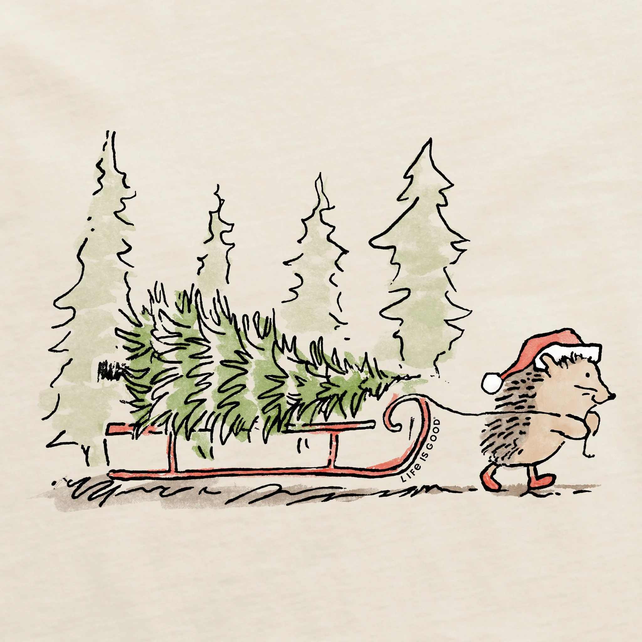 Women's Hedgehog Sled Long Sleeve Crusher Tee