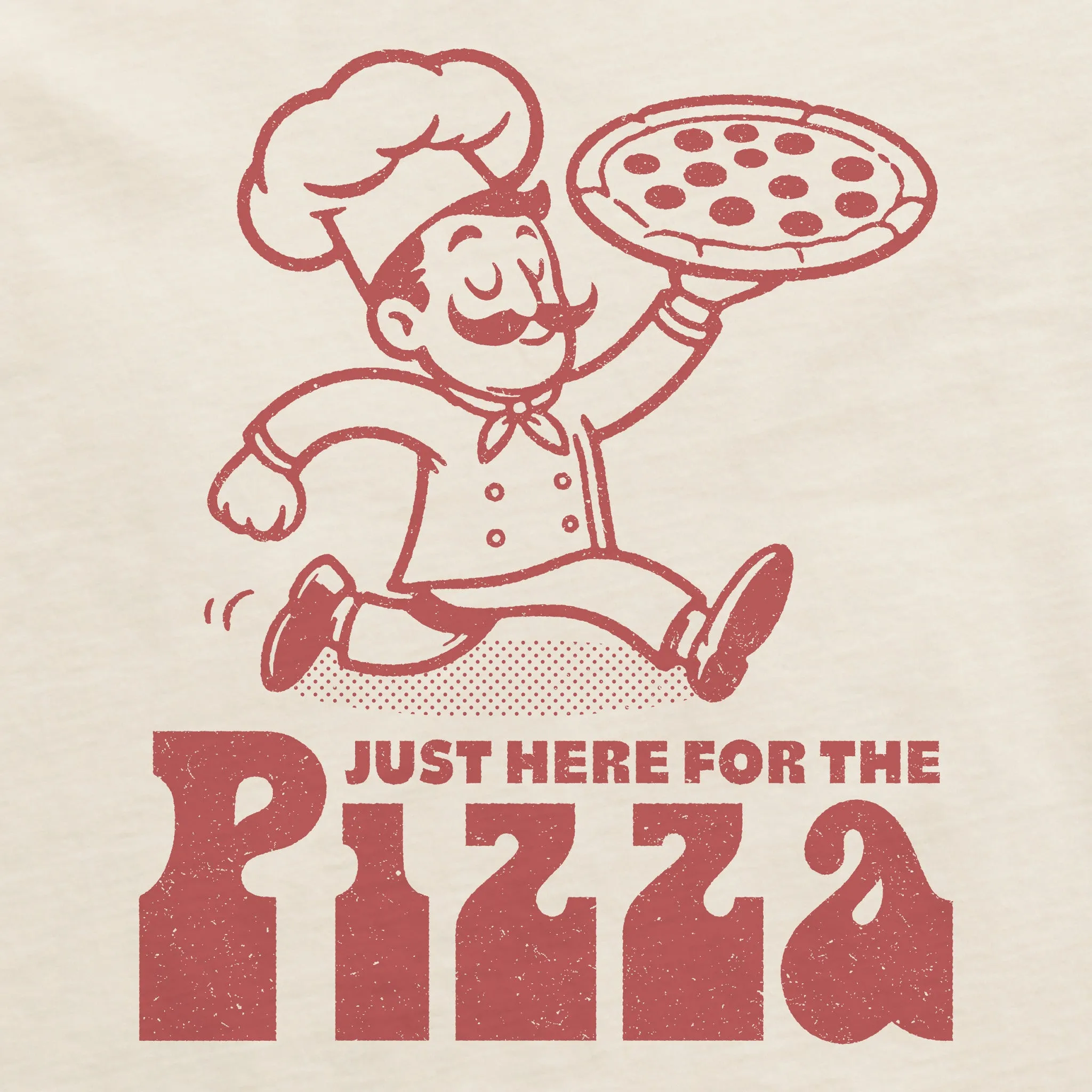 Women's Here for the Pizza Short Sleeve Crusher Tee