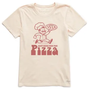 Women's Here for the Pizza Short Sleeve Crusher Tee