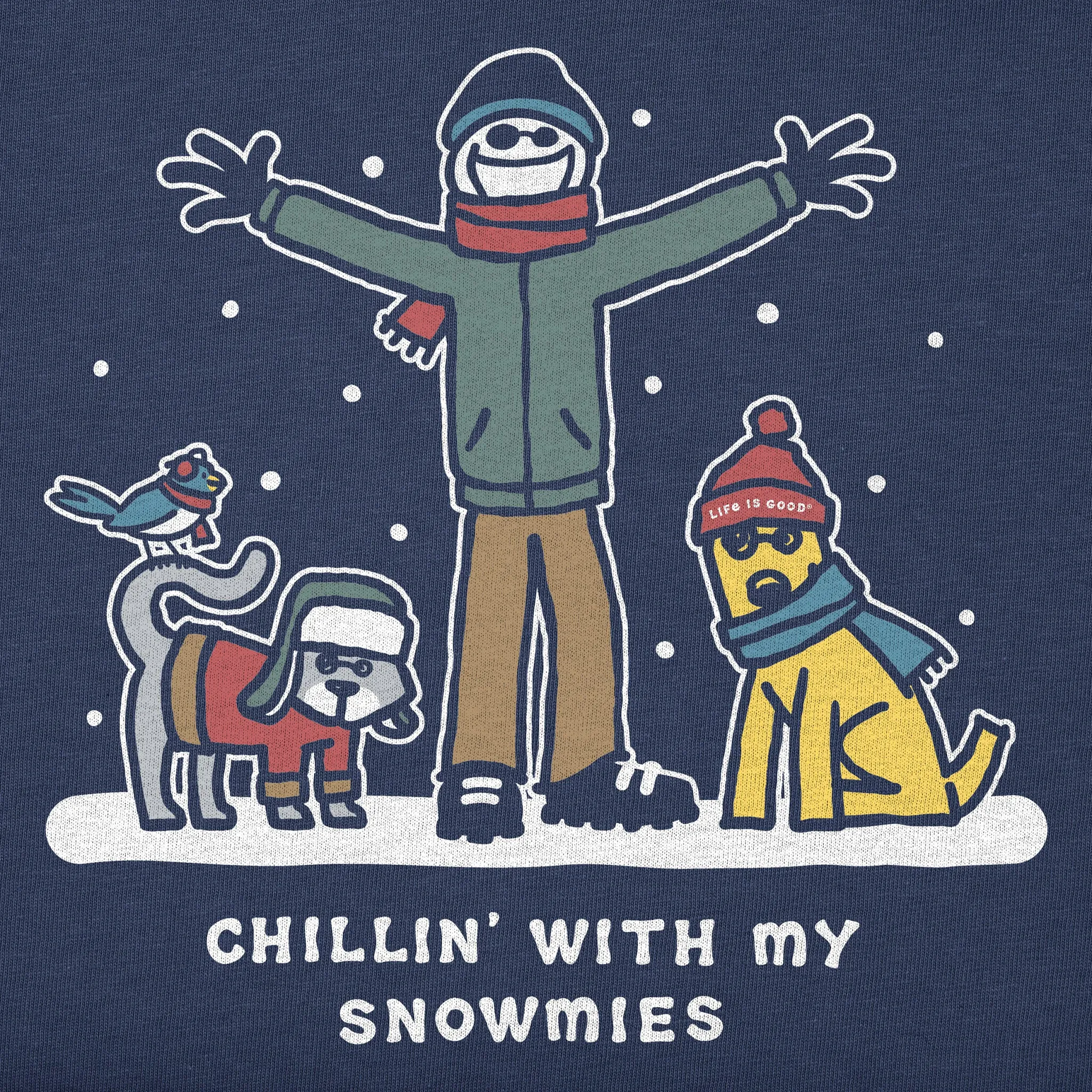 Women's Jake & Friends Snowmies Long Sleeve Crusher Tee