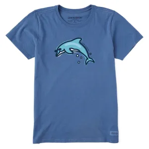 Women's Jumping Dolphin Short Sleeve Crusher Tee