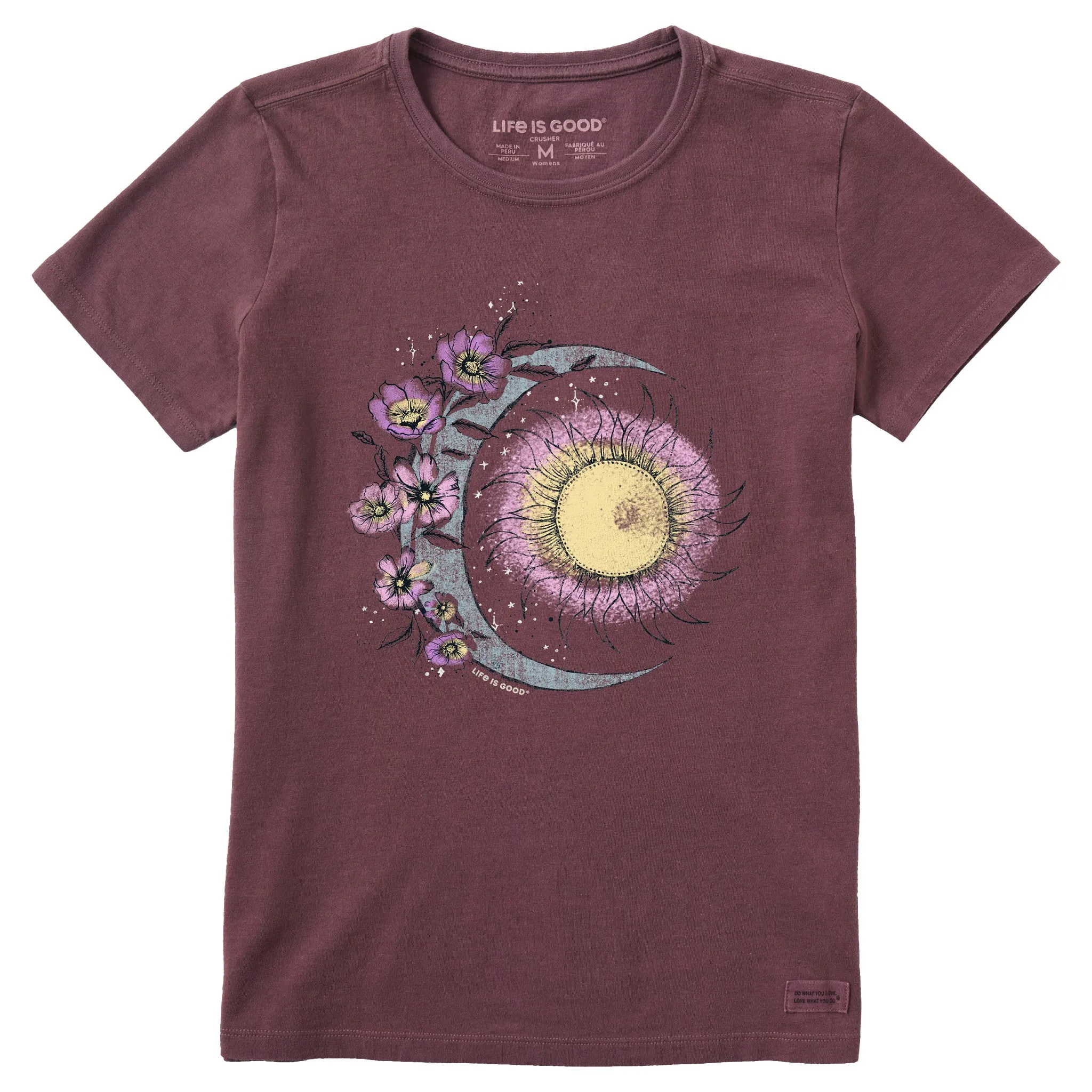 Women's Moon Flower Short Sleeve Tee