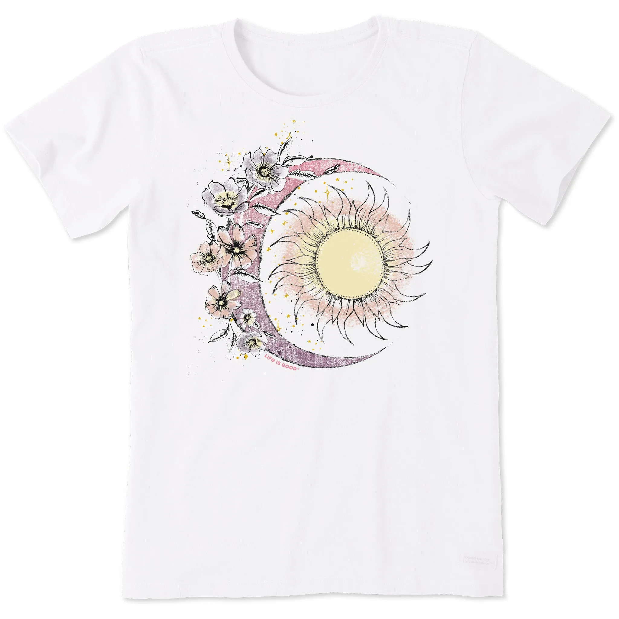 Women's Moon Flower Short Sleeve Tee