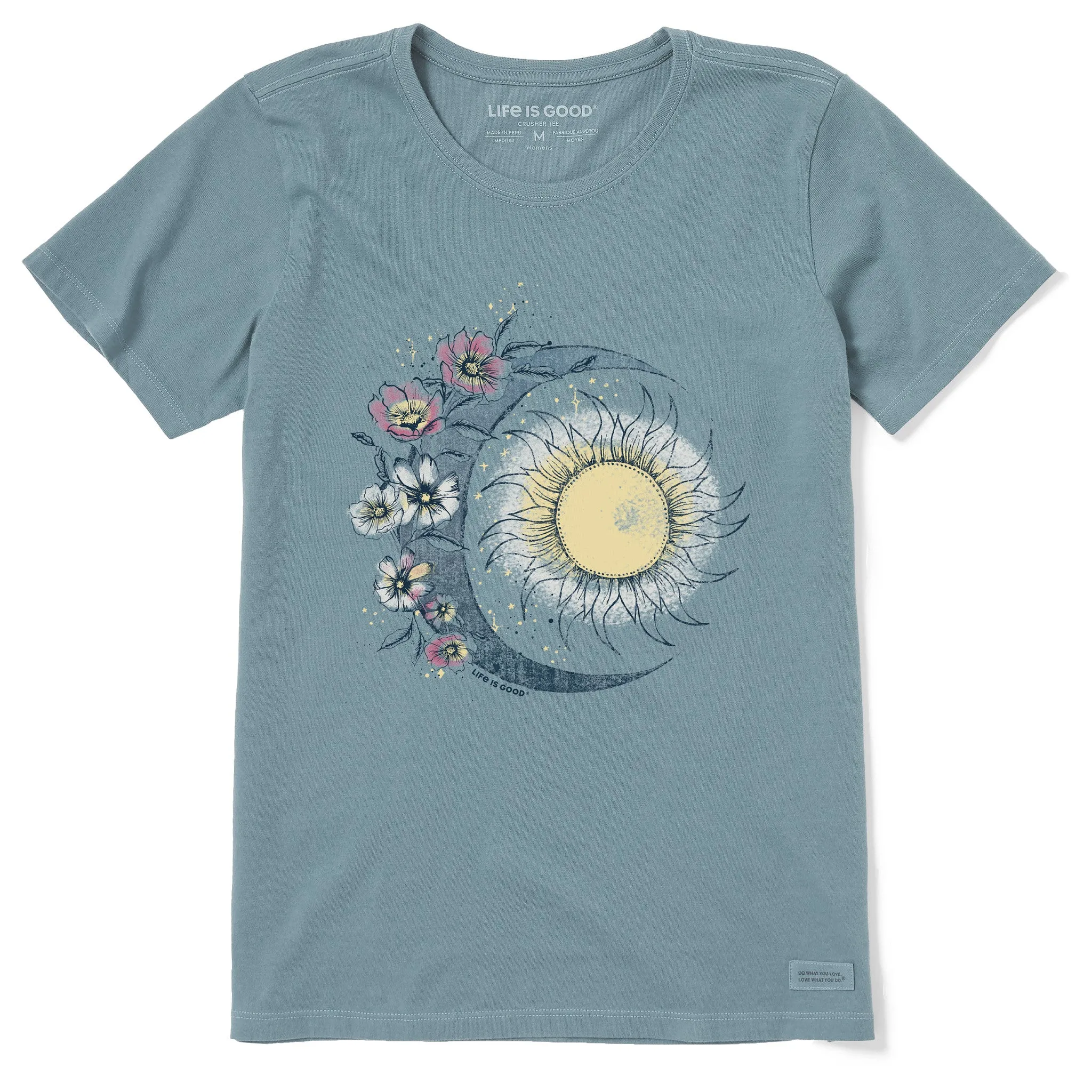 Women's Moon Flower Short Sleeve Tee