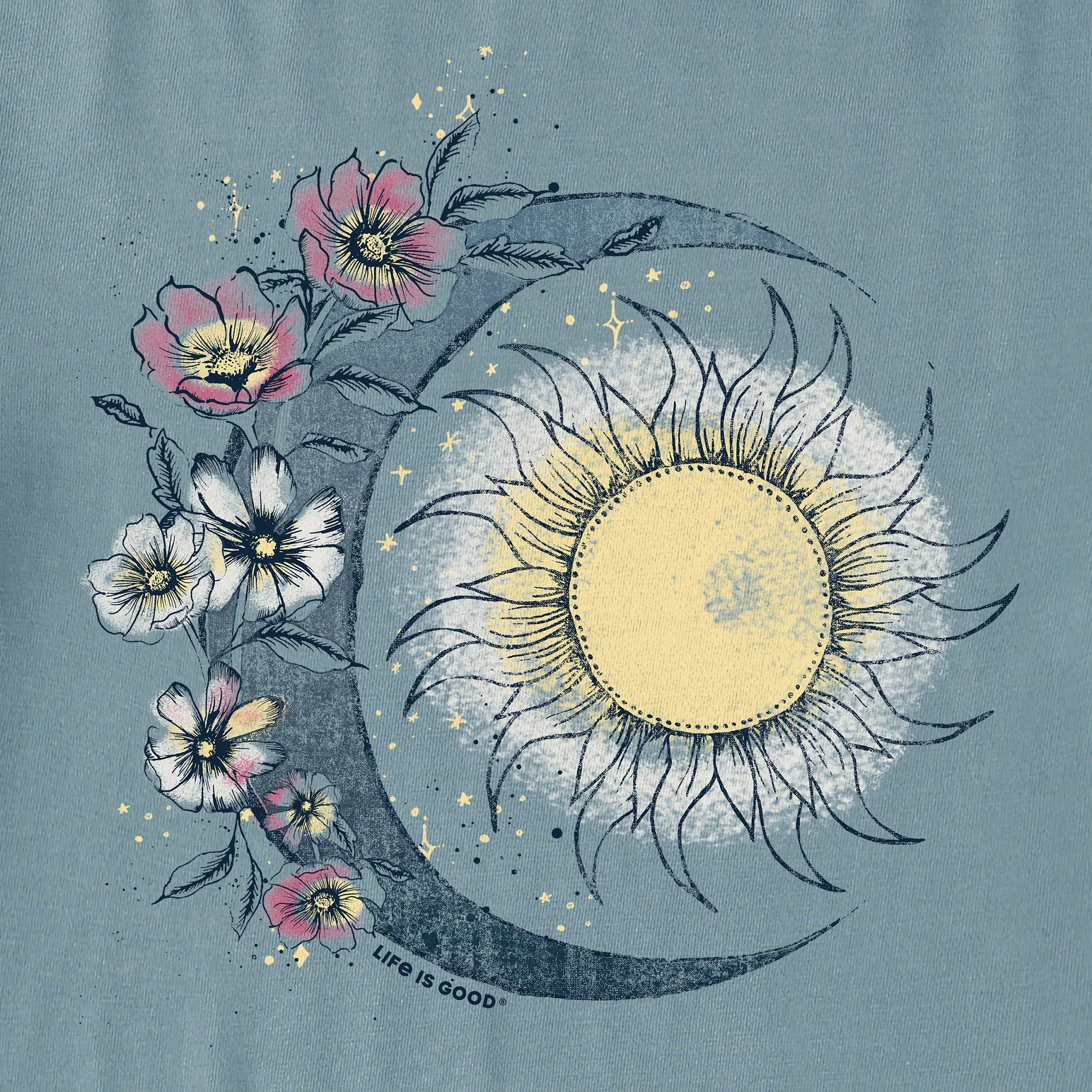 Women's Moon Flower Short Sleeve Tee