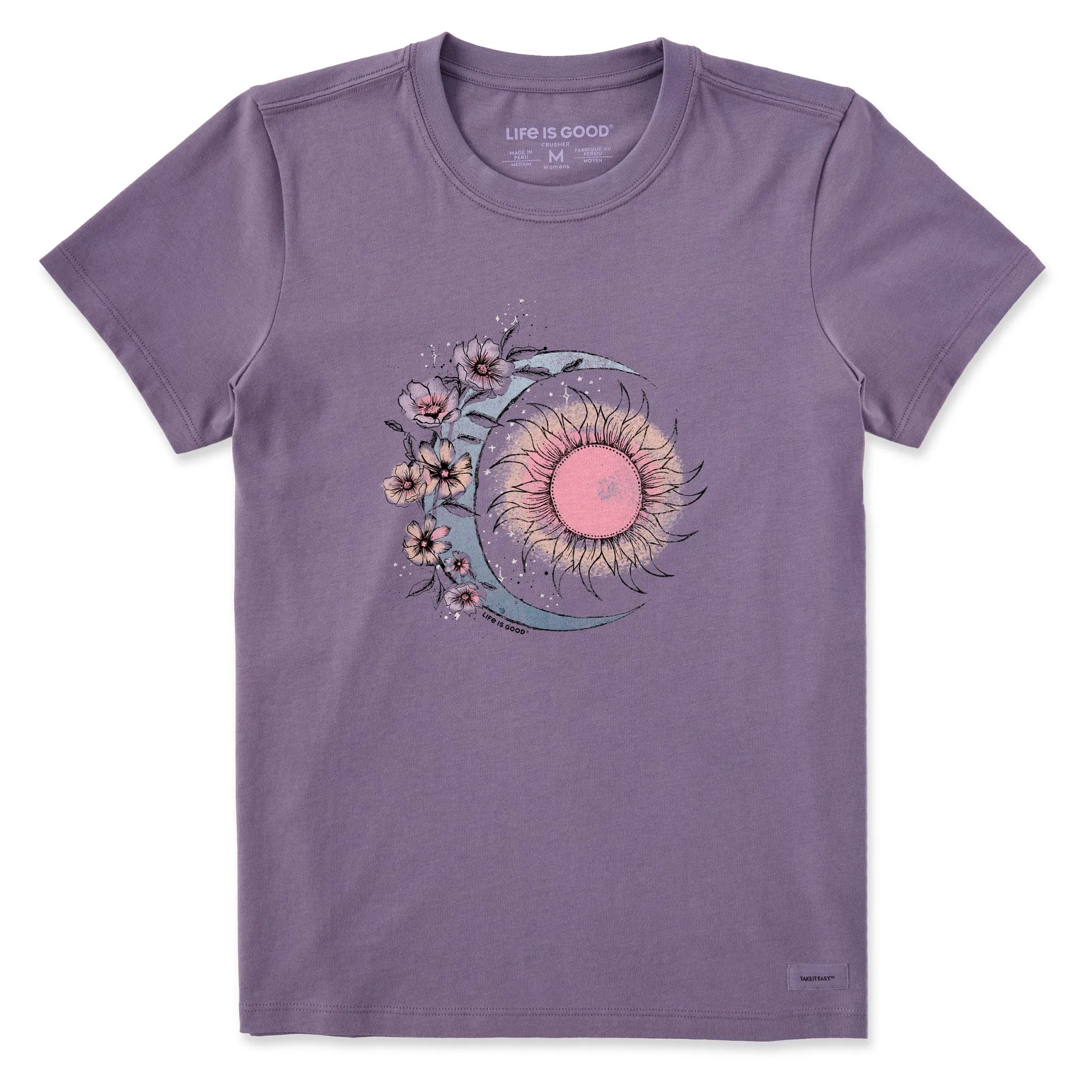 Women's Moon Flower Short Sleeve Tee