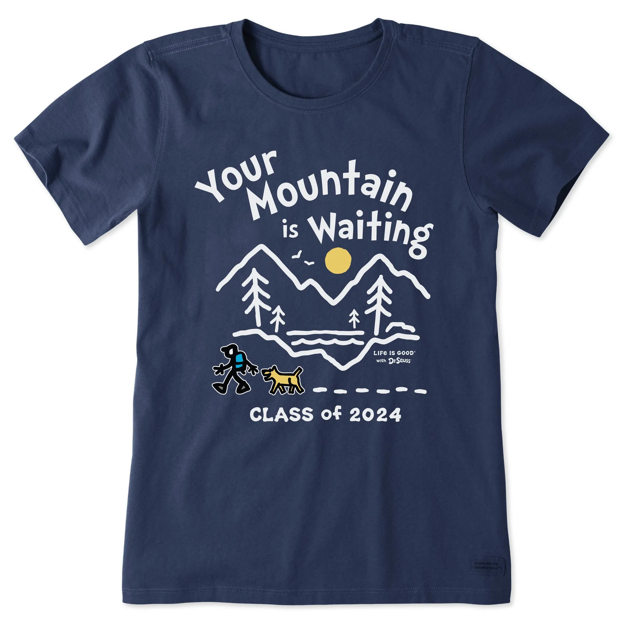 Women's Mountain is Waiting Hike Class of 2024 Short Sleeve Crusher Tee